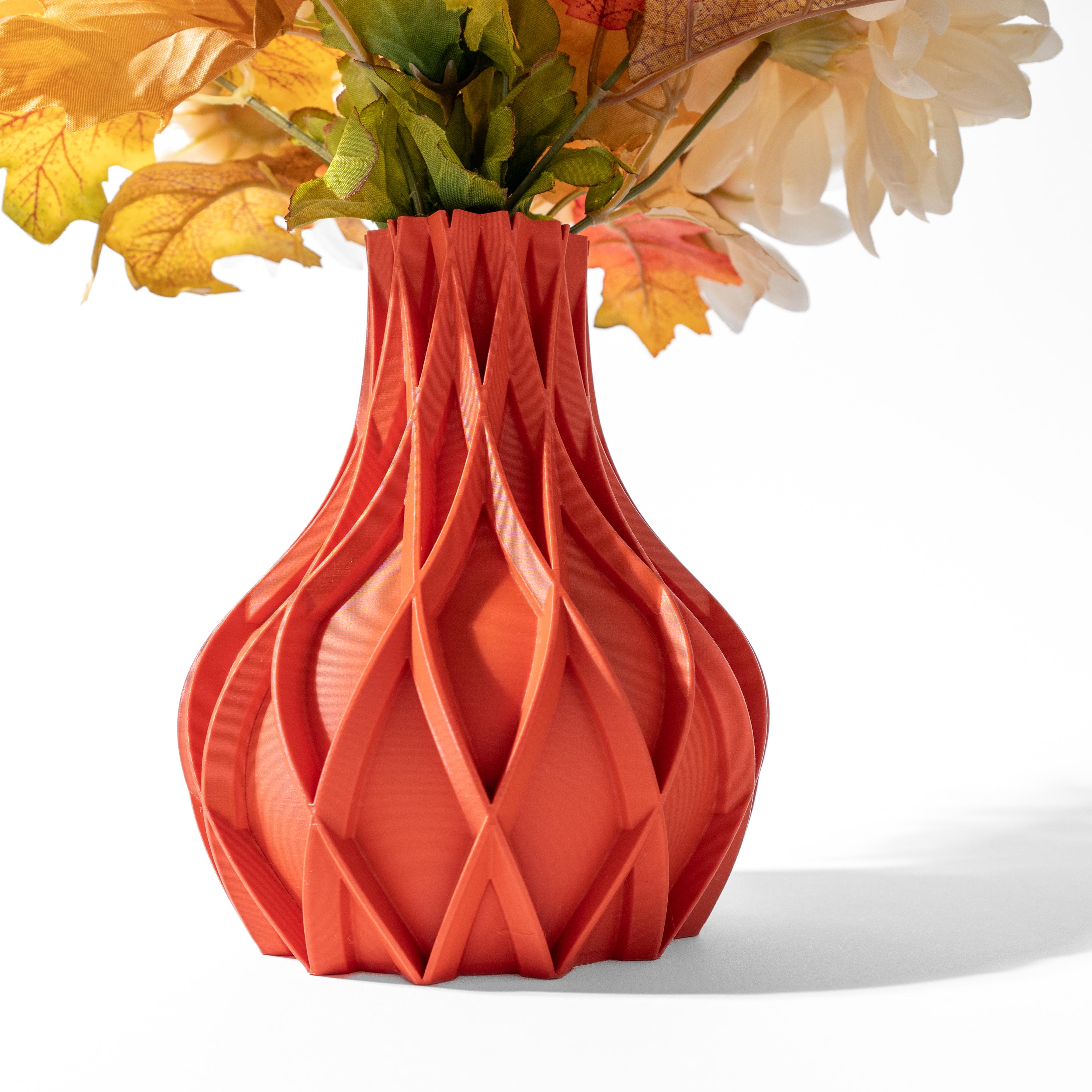 The Avio Vase, Modern and Unique Home Decor for Dried and Preserved Flower Arrangement  | STL File 3d model