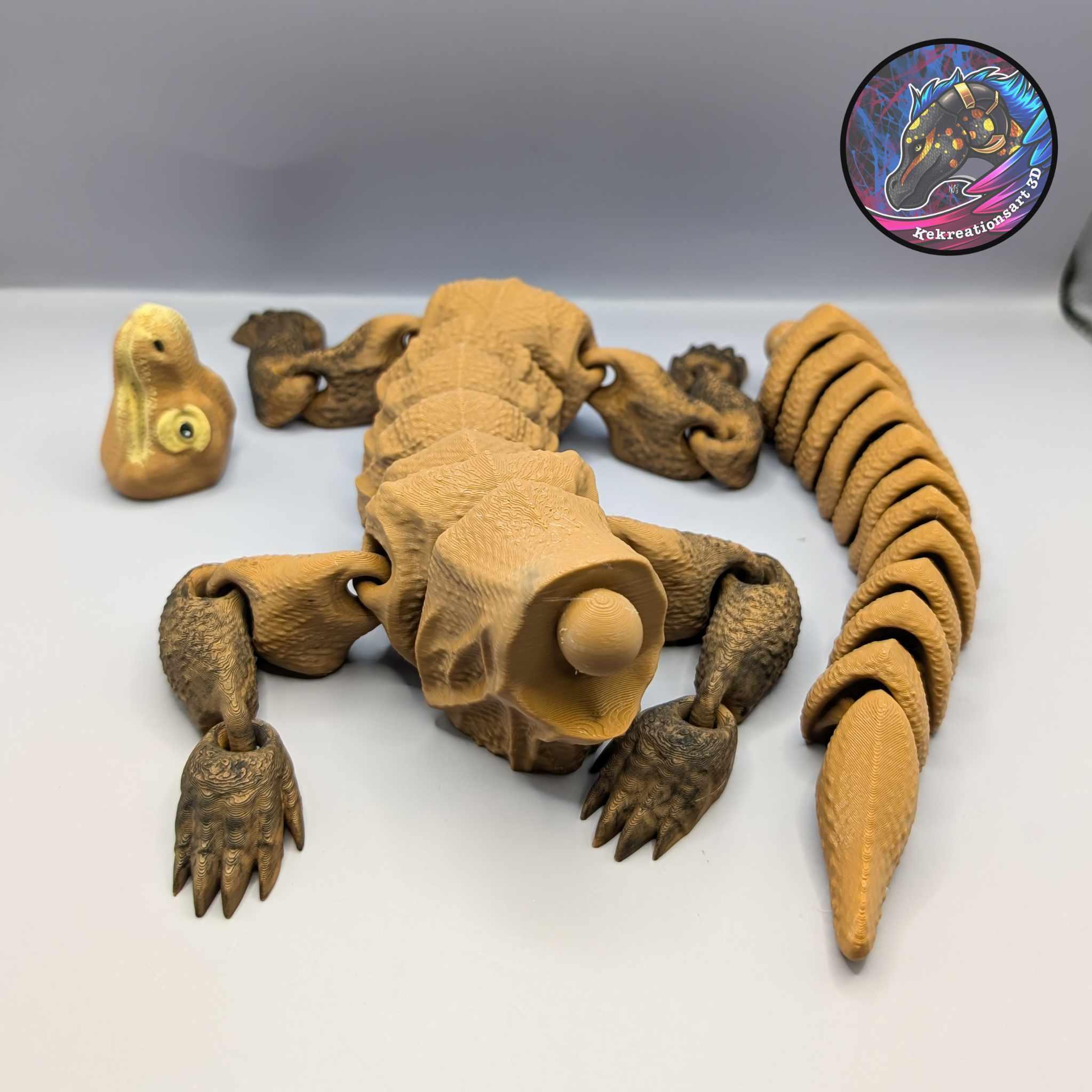 Flexi Komodo Dragon 3d model