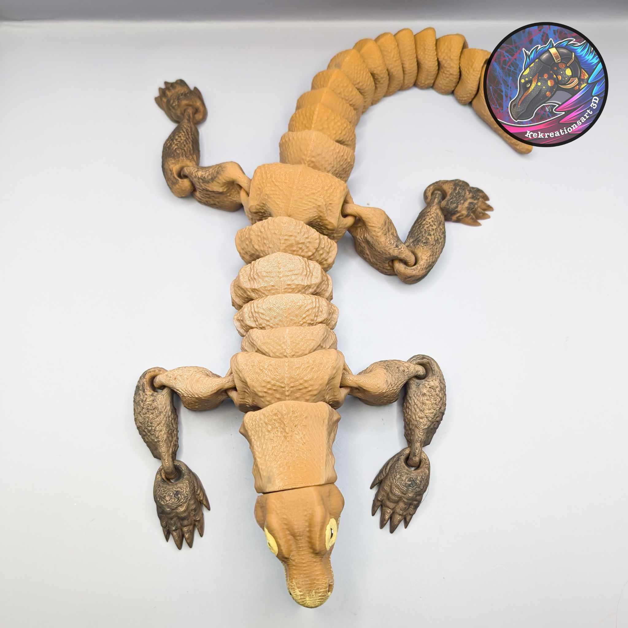 Flexi Komodo Dragon 3d model