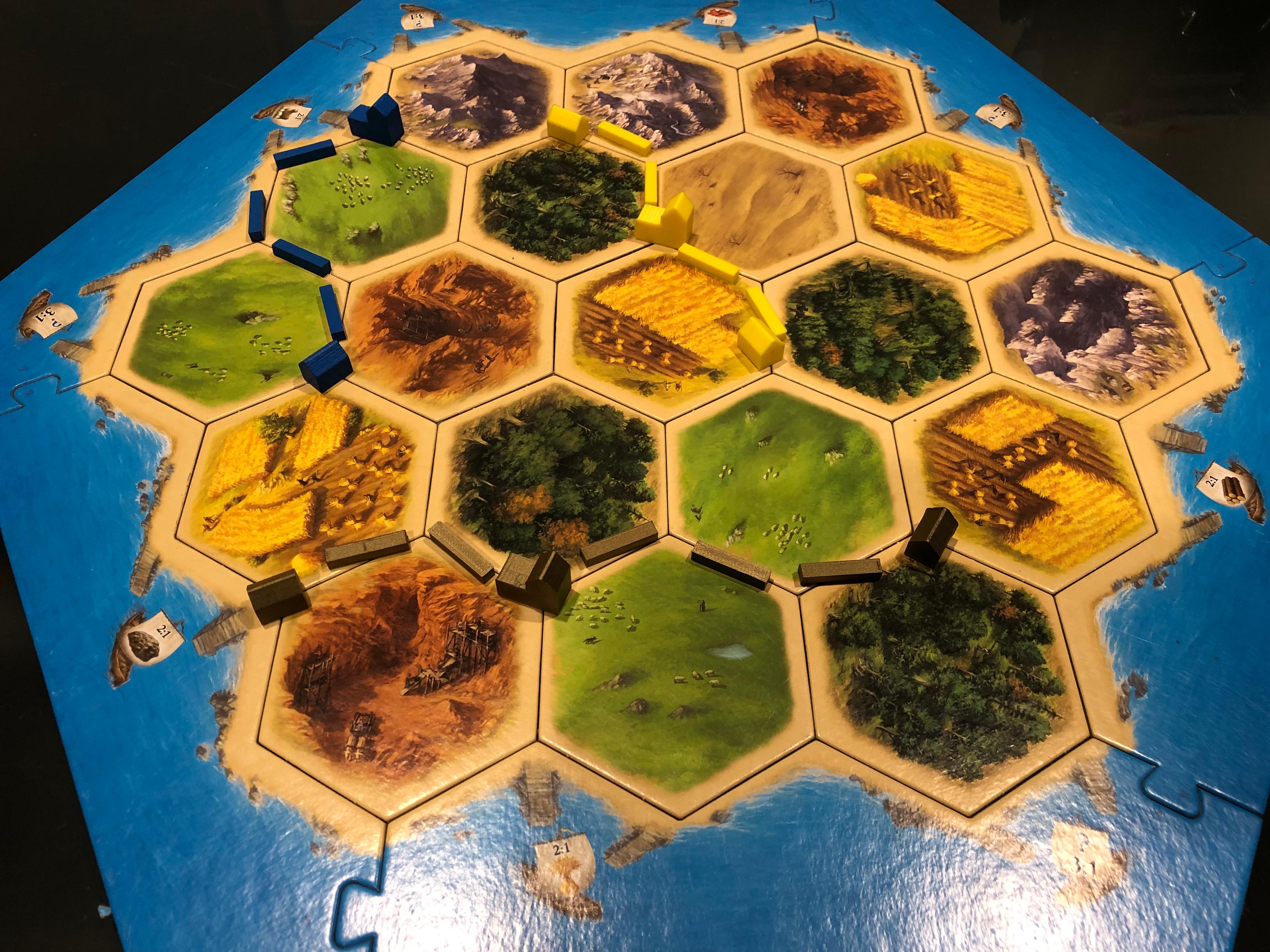 Settlers of Catan Piece Set 3d model