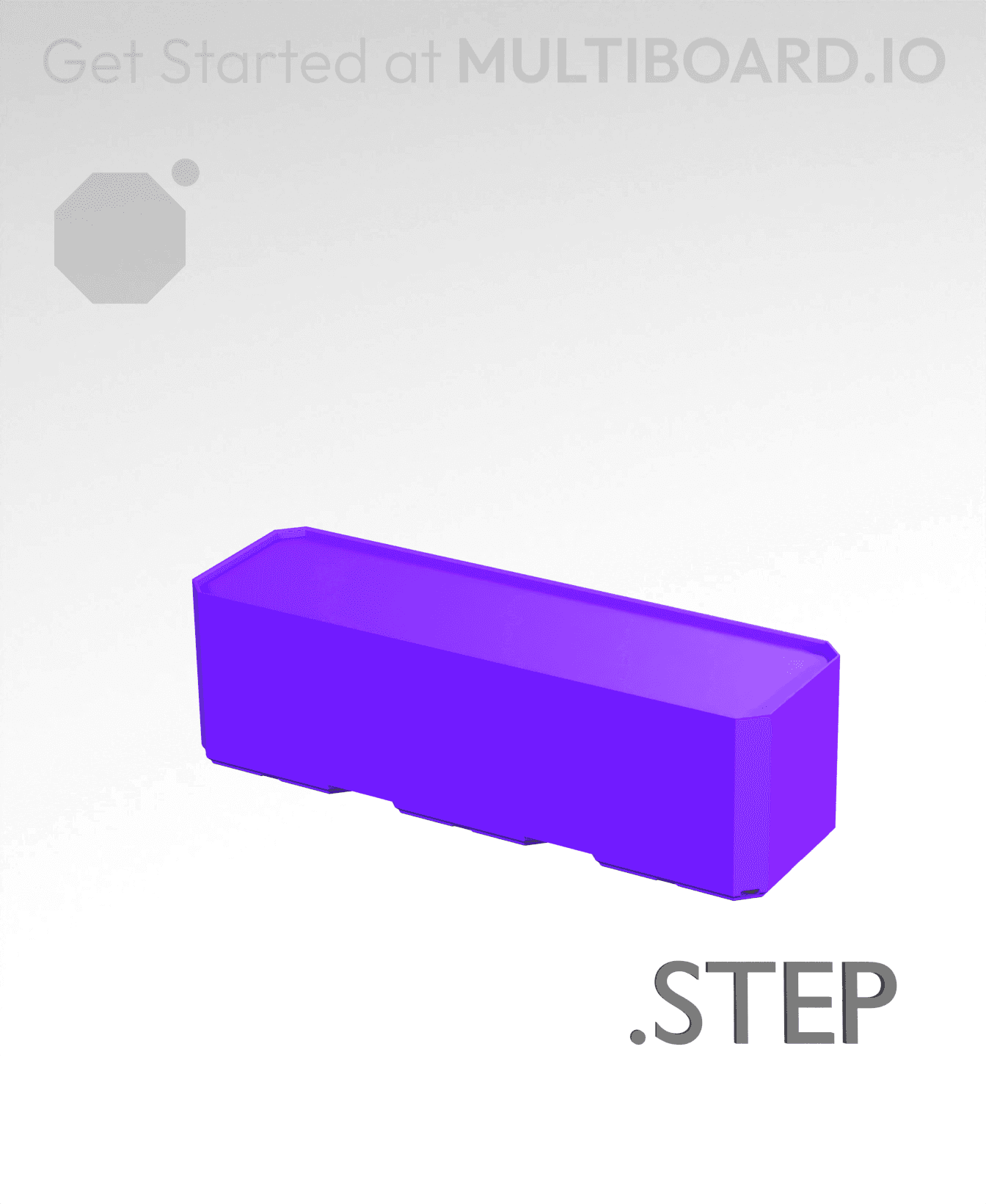 3x1x1 - Multibin Insert - STEP Remixing File 3d model