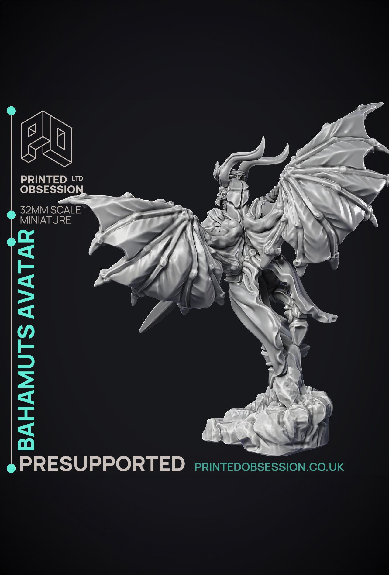 Bahamuts Avatar - Celestial - PRESUPPORTED - Heaven hath no Fury - 32 mm scale  3d model