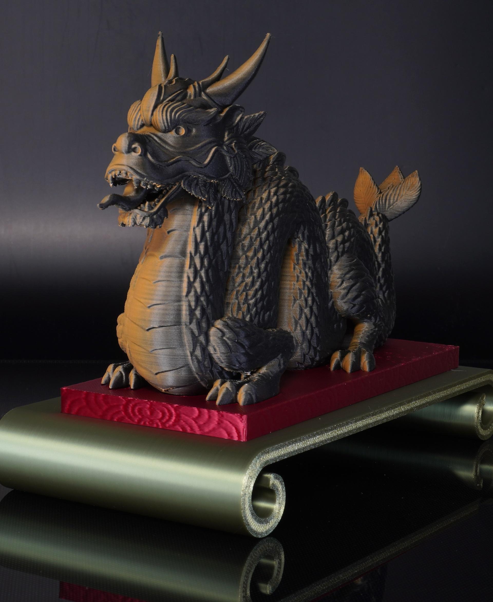 Chinese Dragon -Platform Statue 3d model