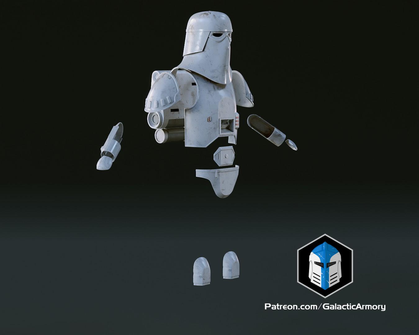 ESB Snowtrooper Helmet & Armor - 3D Print Files 3d model