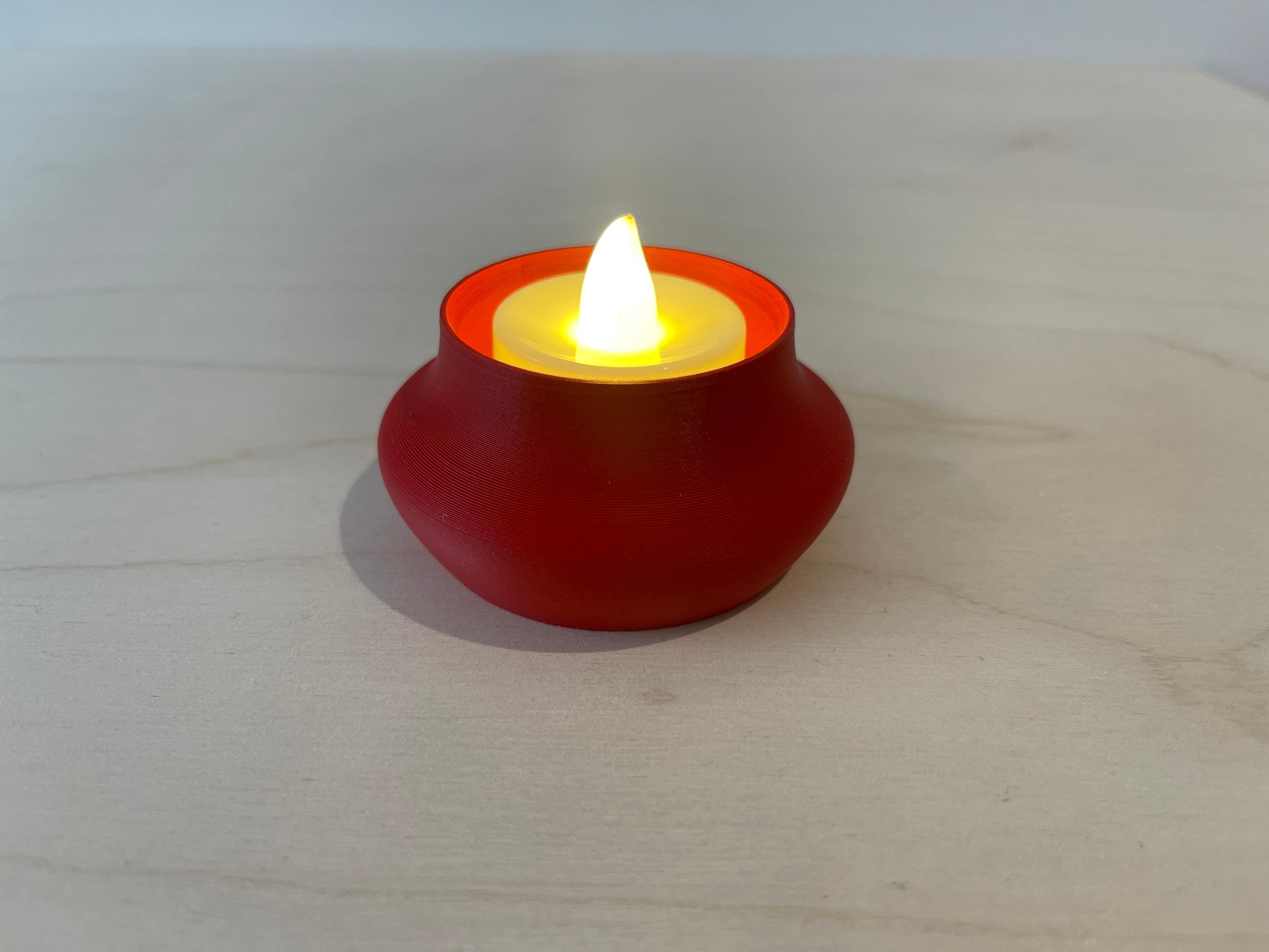 LED Candle holder 3d model