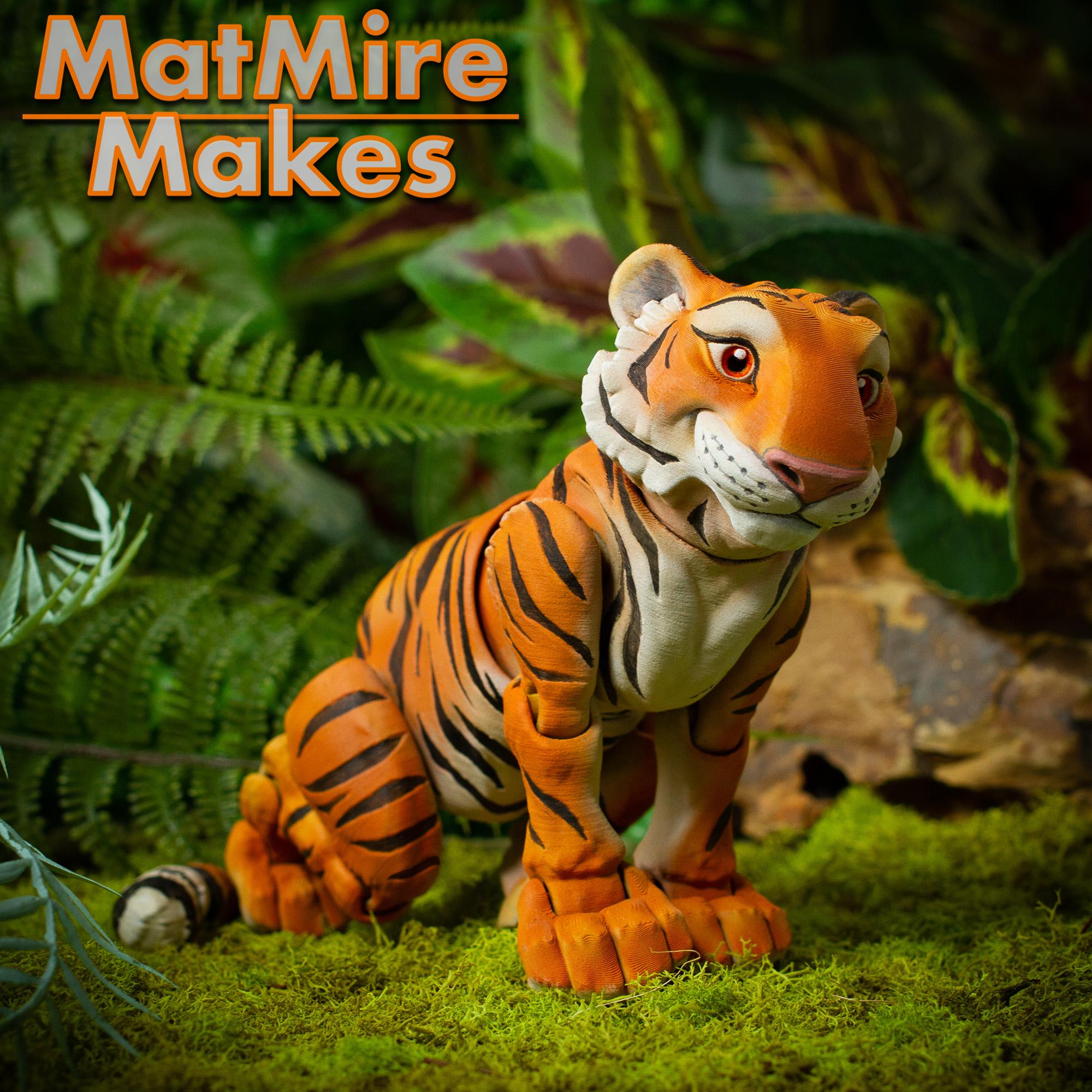 Tiger - Articulated Figure 3d model