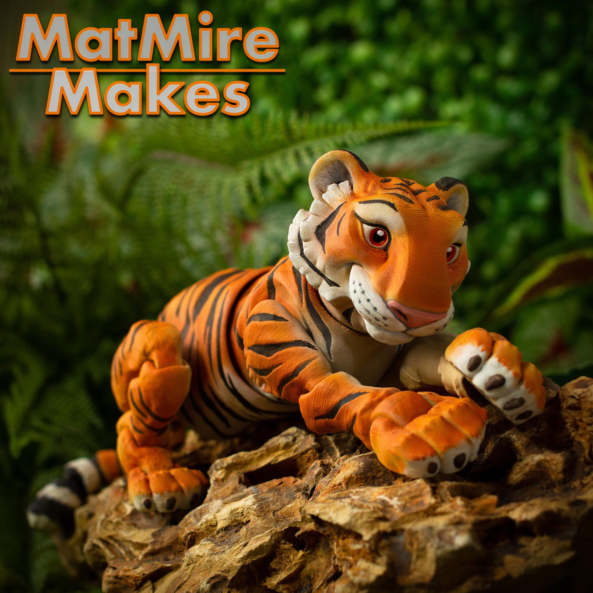 Tiger - Articulated Figure 3d model