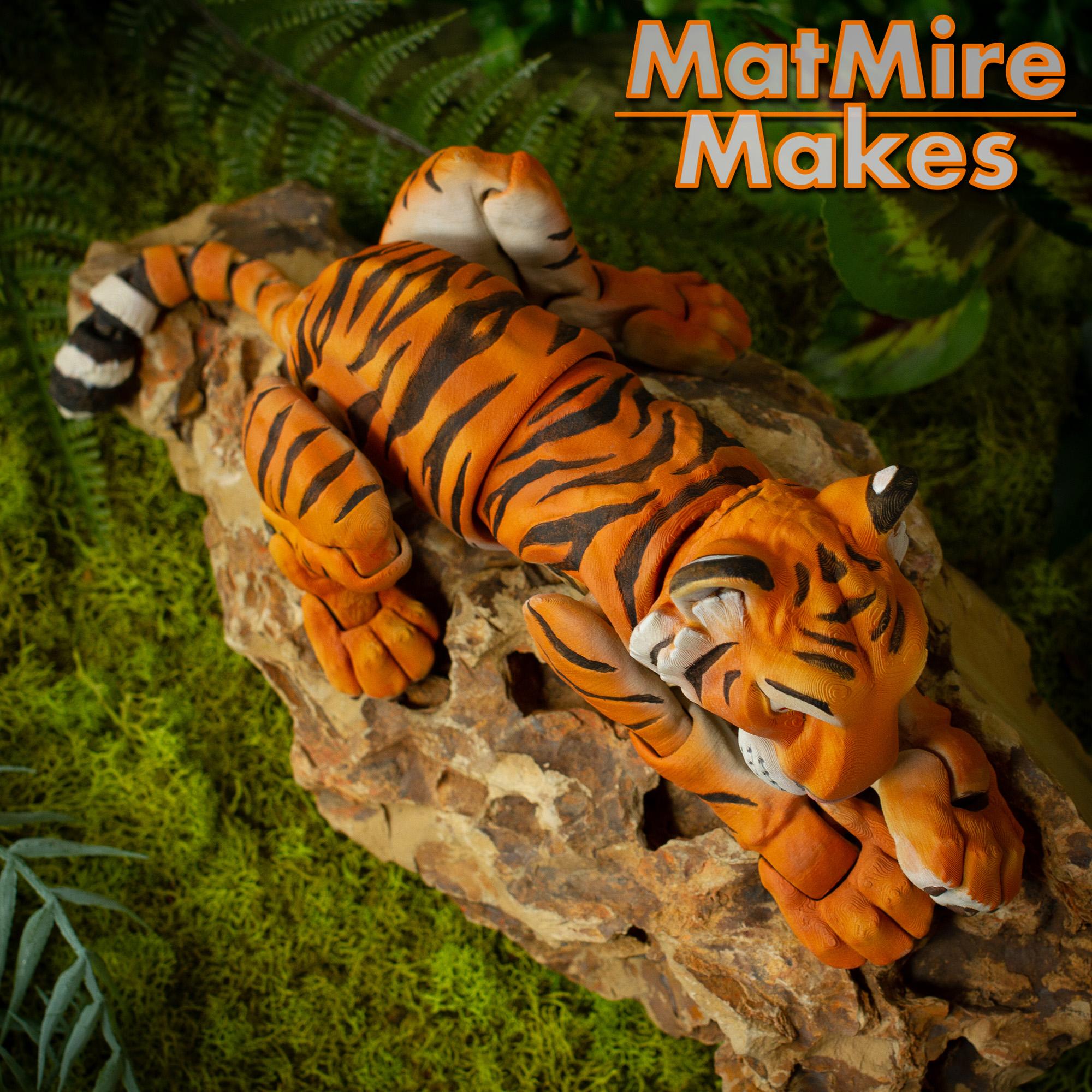 Tiger - Articulated Figure 3d model