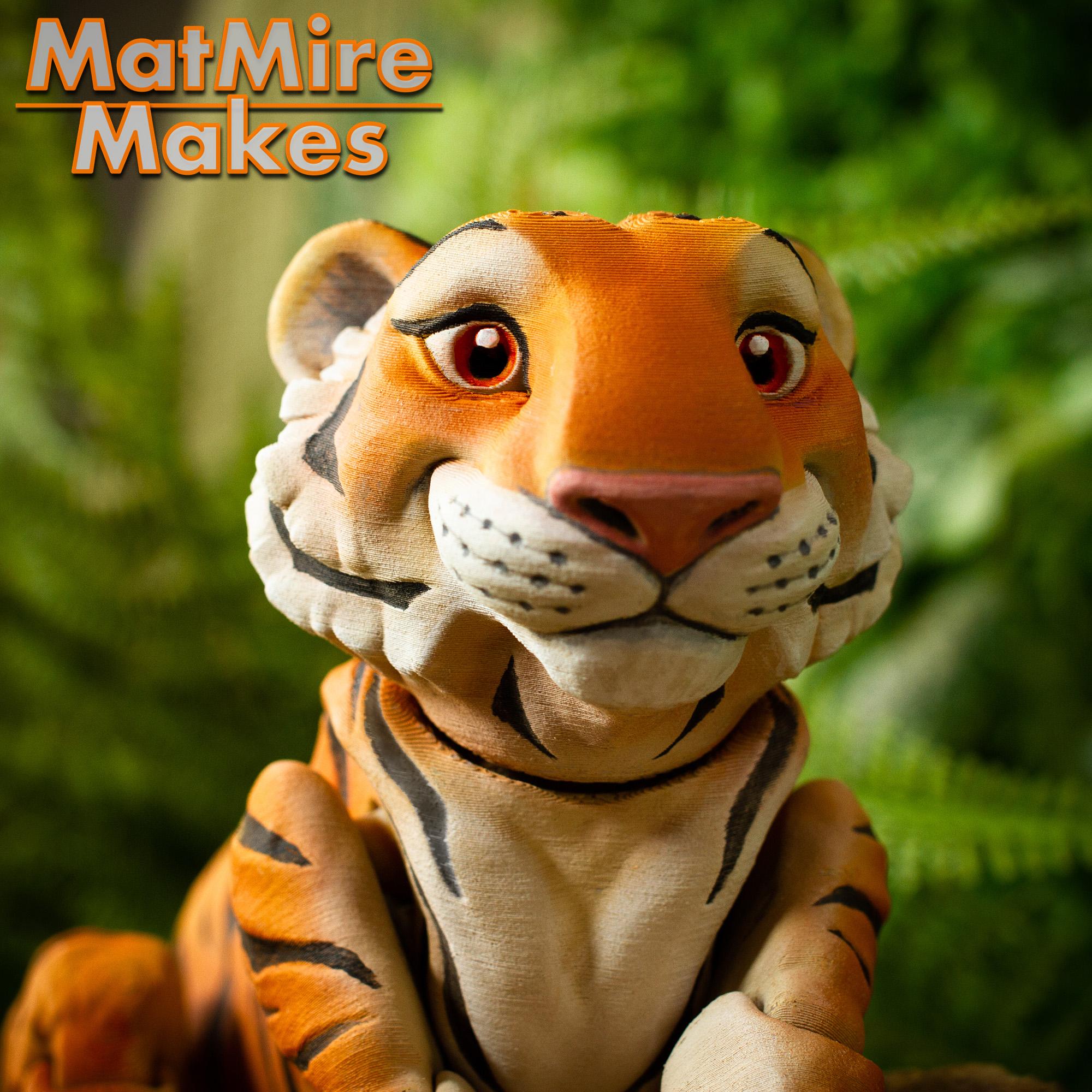 Tiger - Articulated Figure 3d model