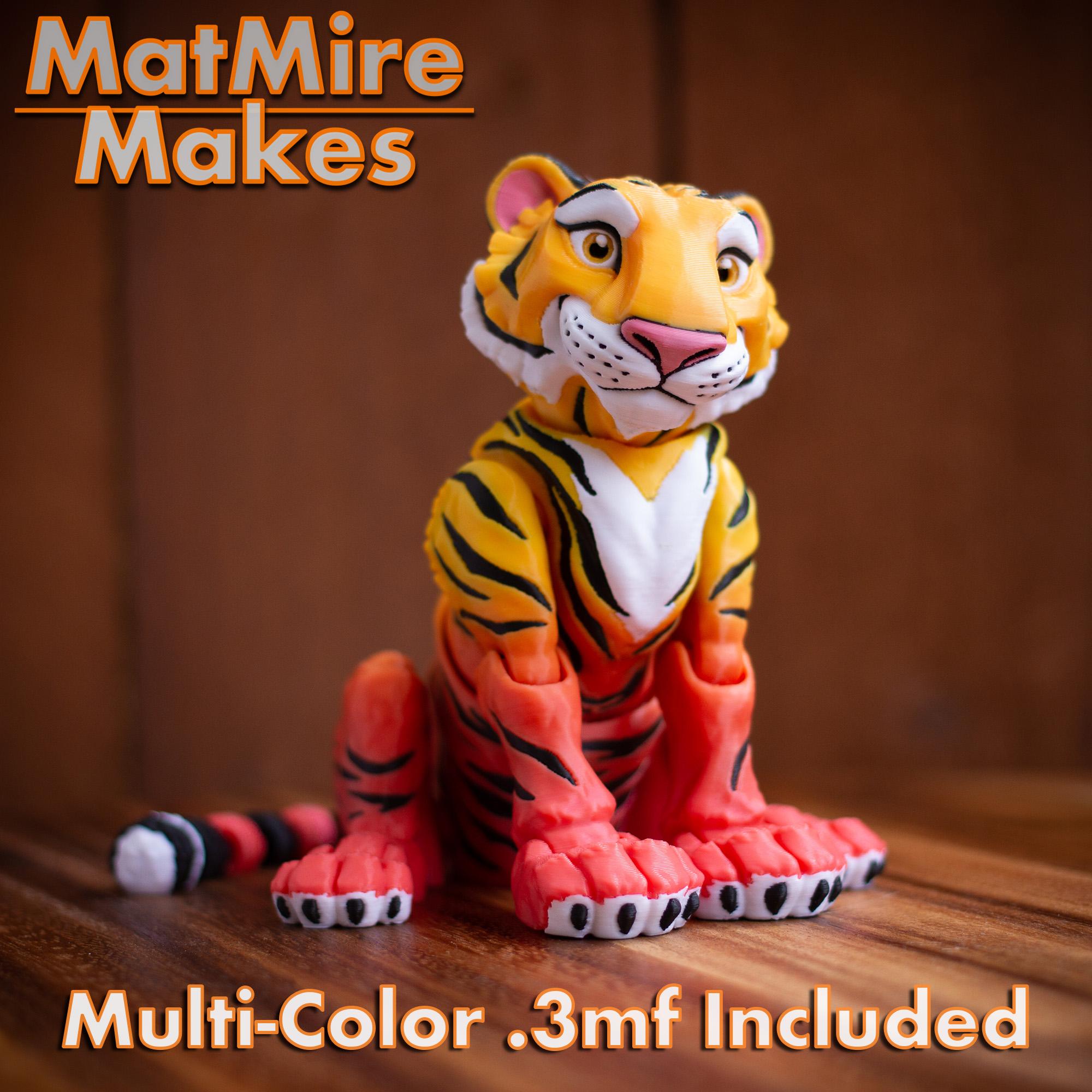 Tiger - Articulated Figure 3d model