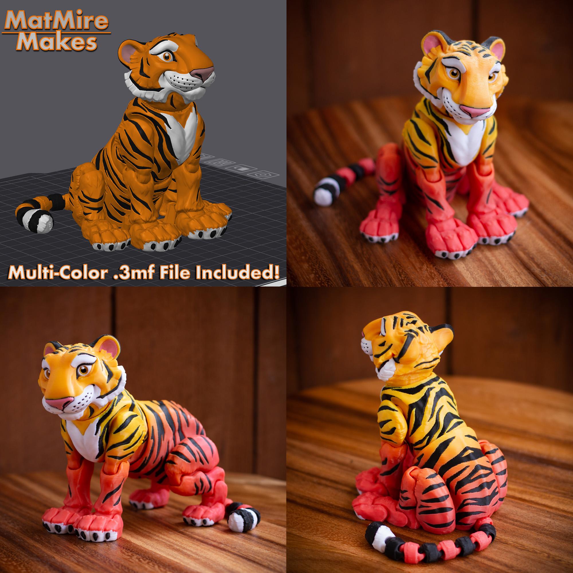 Tiger - Articulated Figure 3d model