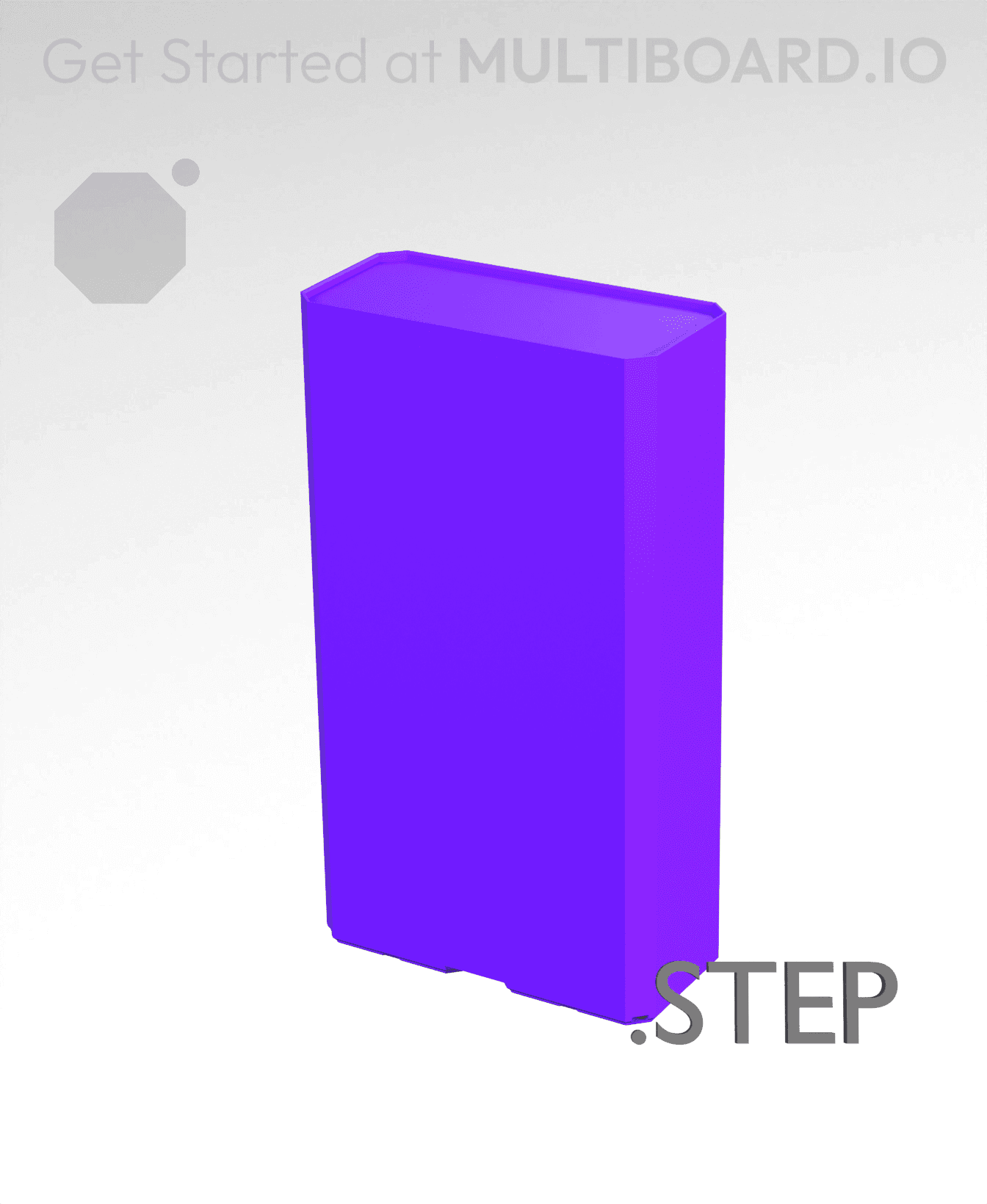 2x1x3·5 - Multibin Insert - STEP Remixing File 3d model