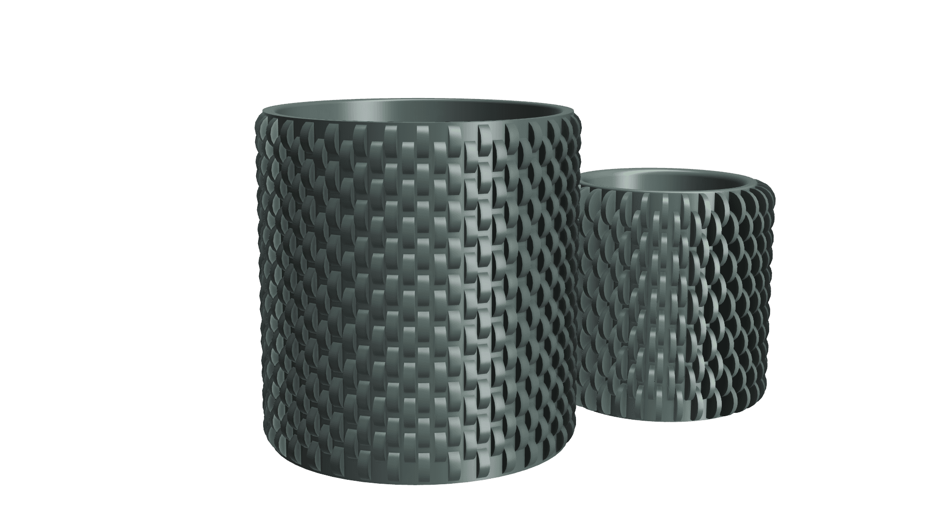 Dragon Scales Vase / Planter 3d model