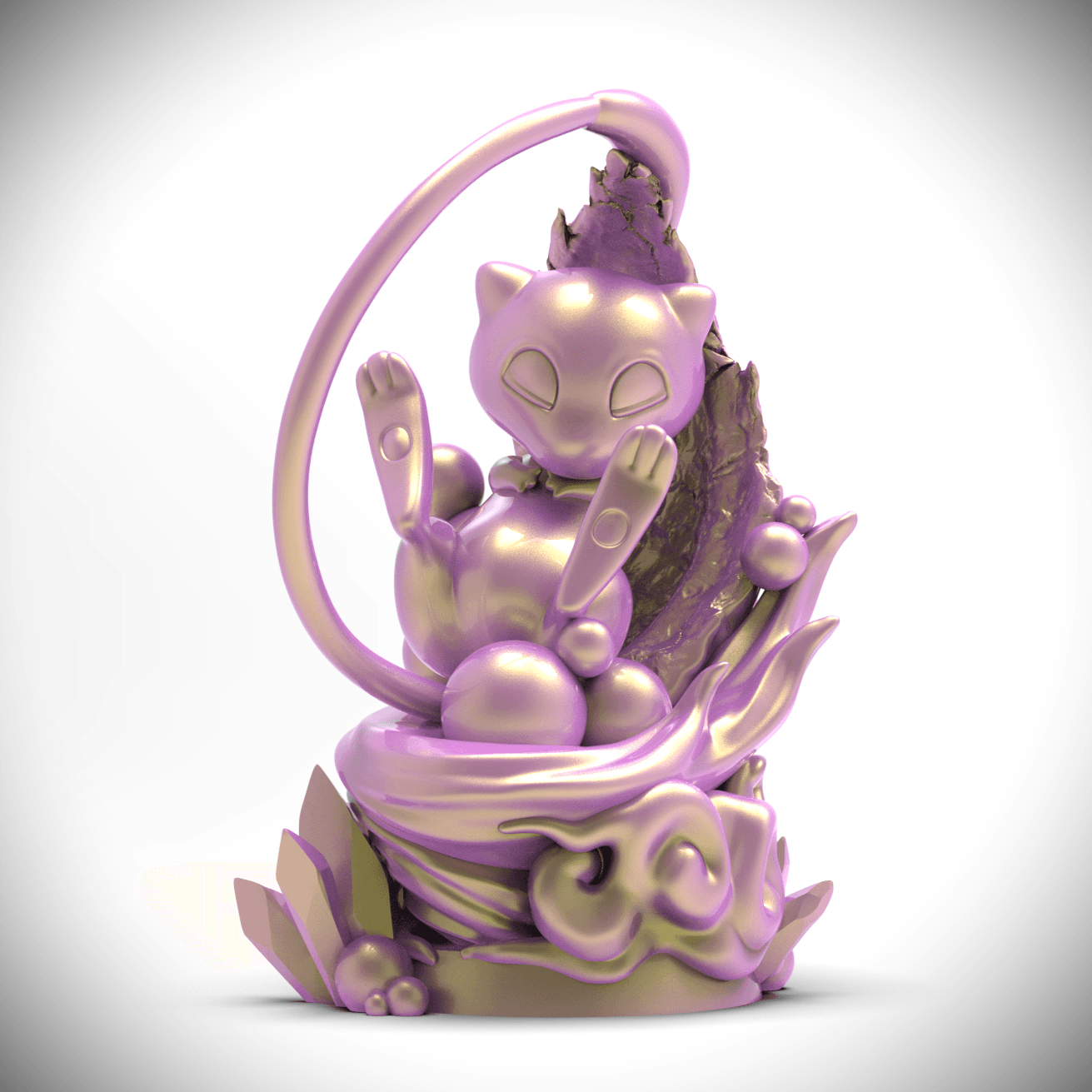 Mew's Lullaby (+Bambu 3mf files) 3d model