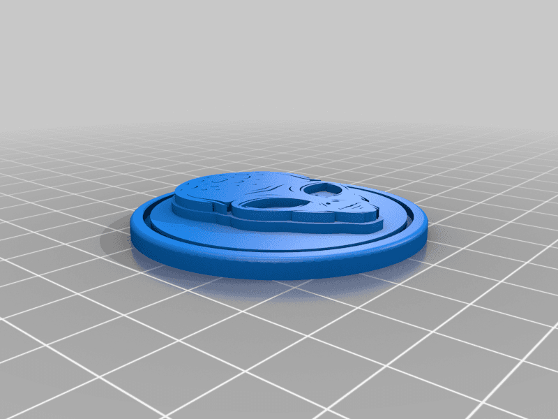 Alien Coin 3d model