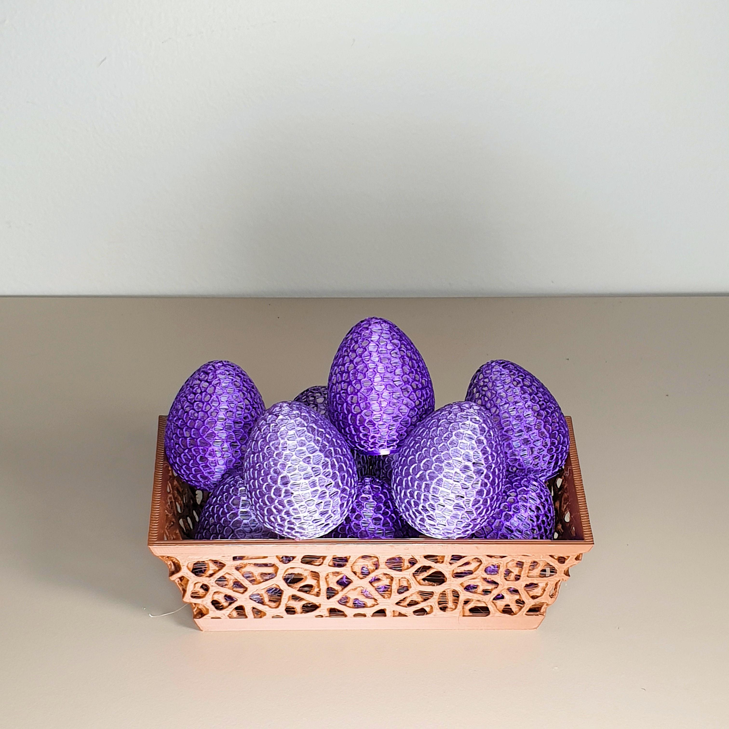 Easy Print Voronoi Egg 3d model