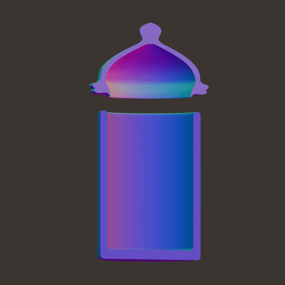 Jar and Lid 3d model