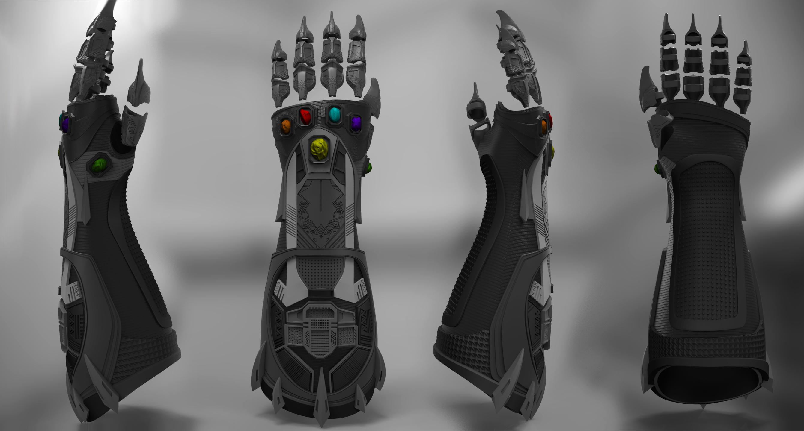 Vibranium Gauntlet 3d model