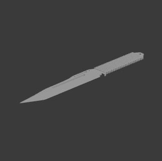 Paracord knife CSGO 3d model