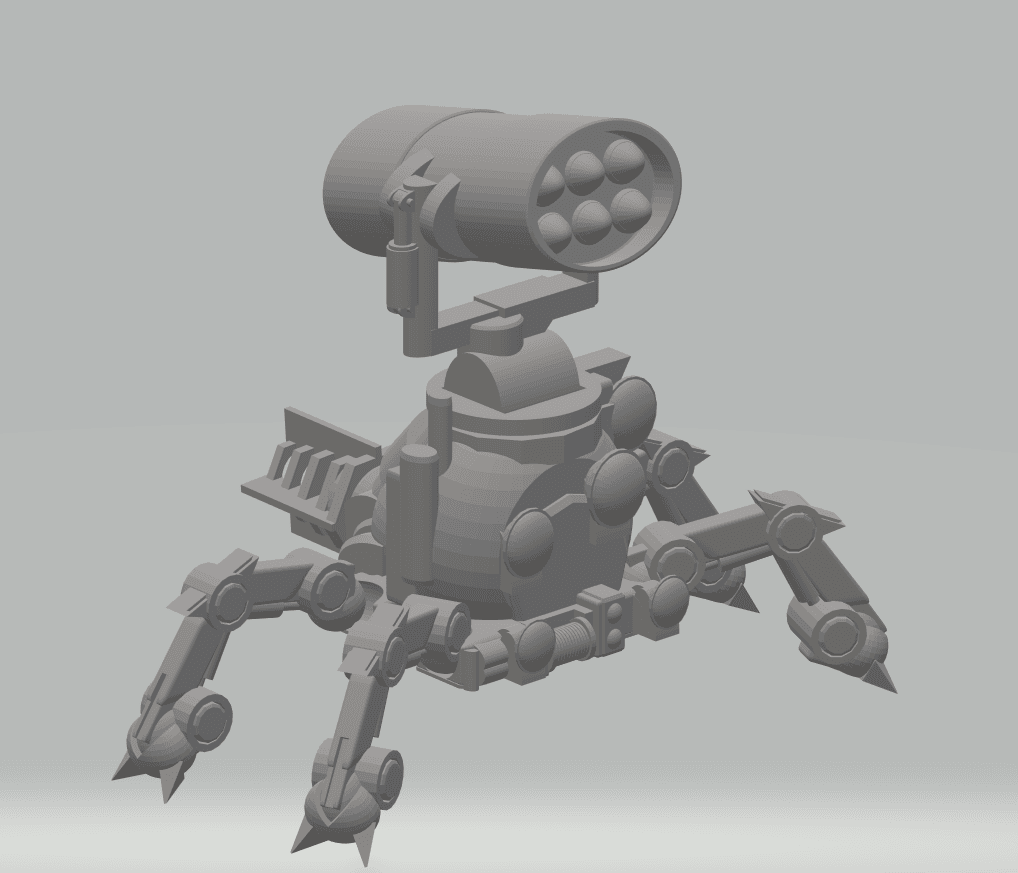 FHW: Tik tAAK Heavy weapons Walker with tornado launchers 3d model