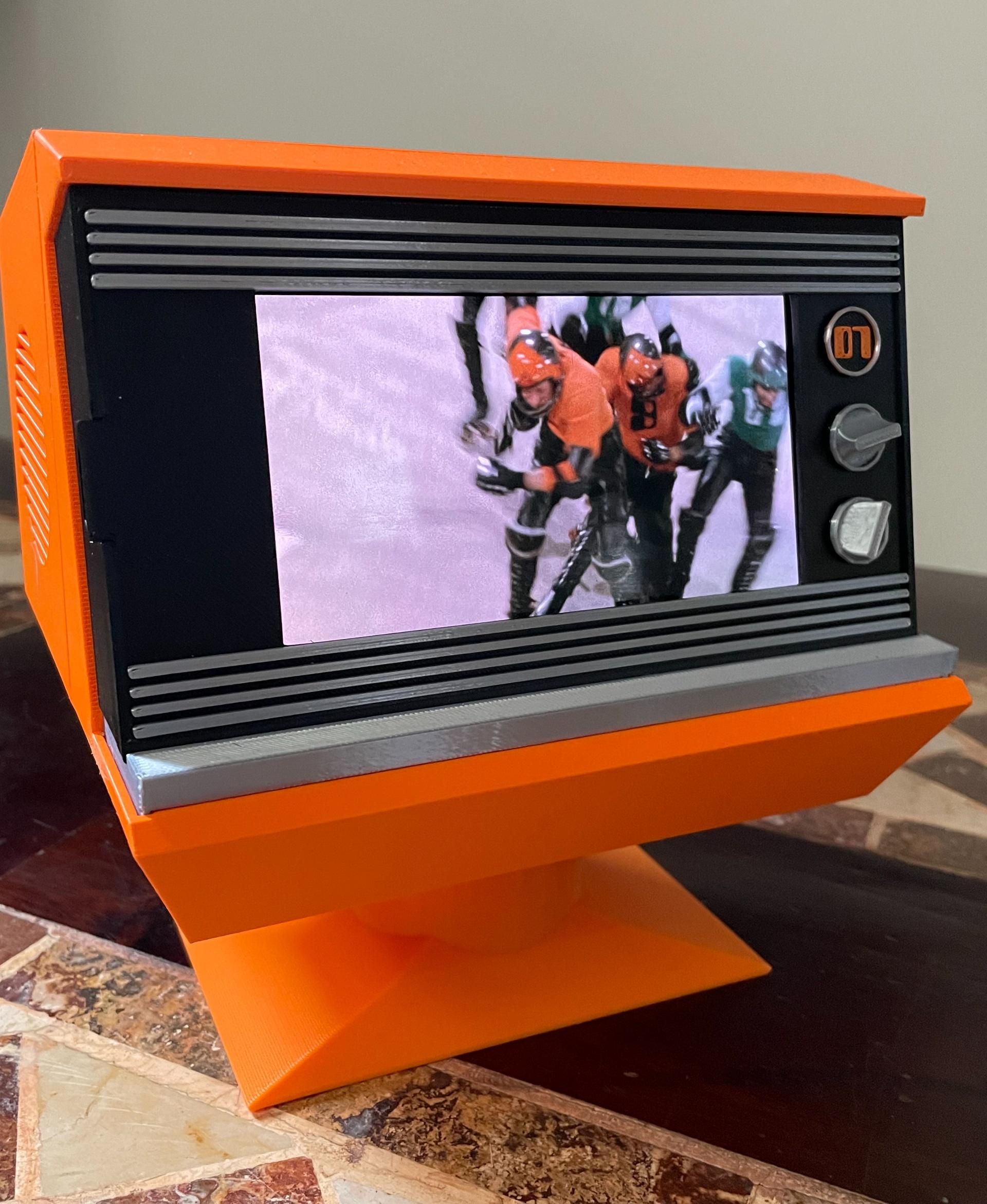 1974 Retro TV Phone Holder 3d model