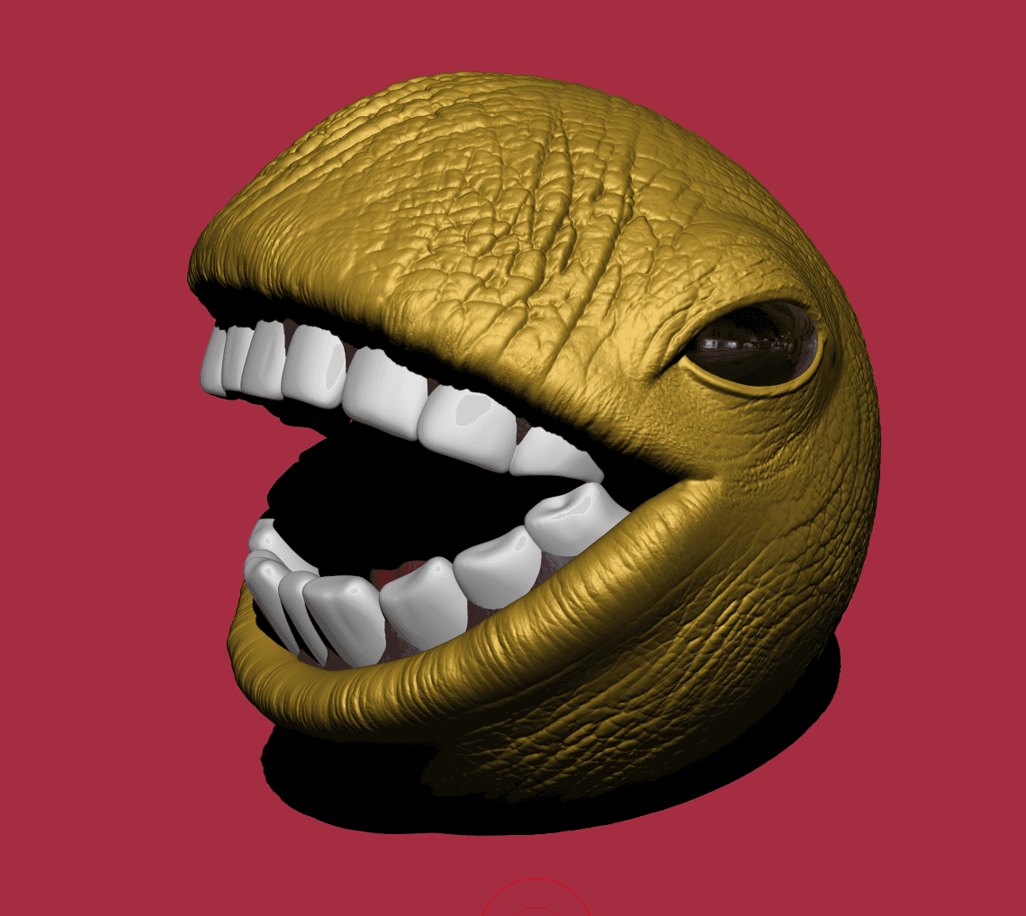 Cursed Pacman 3d model