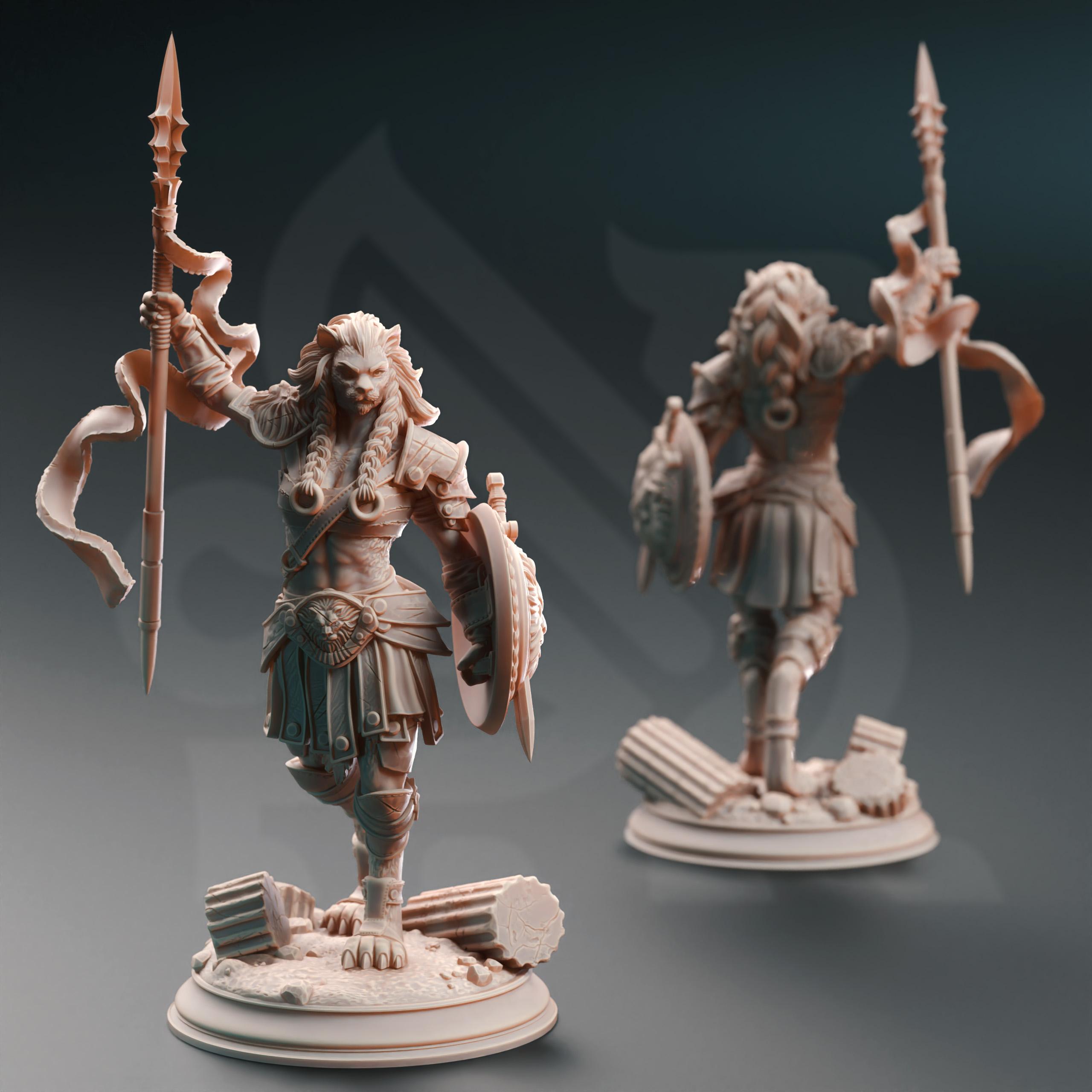 Lioness Gladiator - Aktara Adrientem 3d model