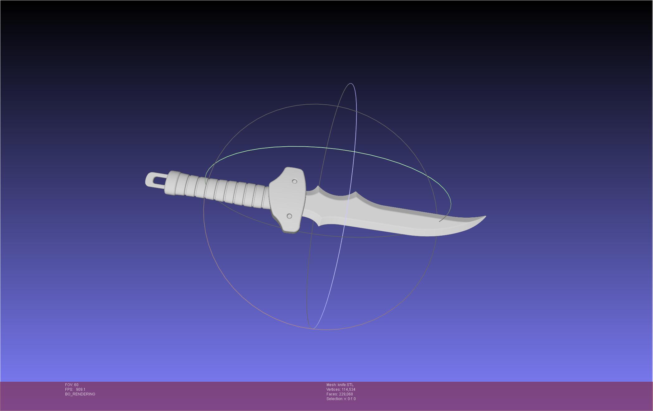 Solo Leveling Knife Intact And Broken Assembly 3d model