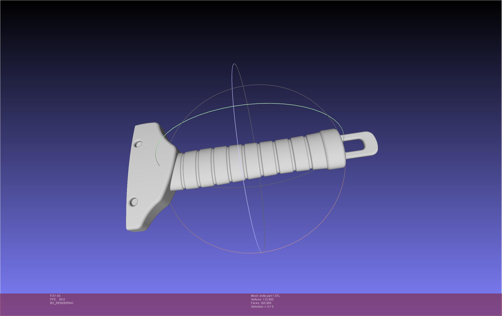 Solo Leveling Knife Intact And Broken Assembly 3d model