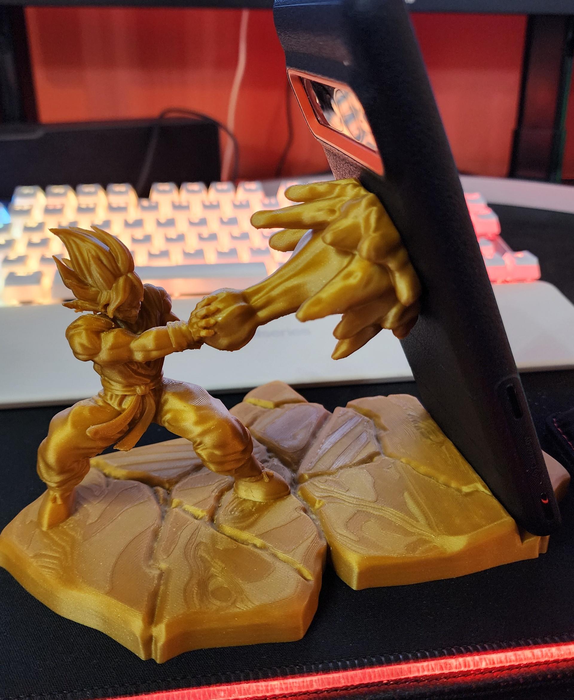 Goku Kamehameha - Phone Stand - Dragon Ball Z - Fan Art - Looks great!!! - 3d model