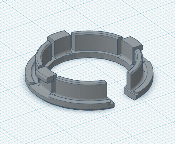 1/2in Grommet with slit (Electrical box) 3d model