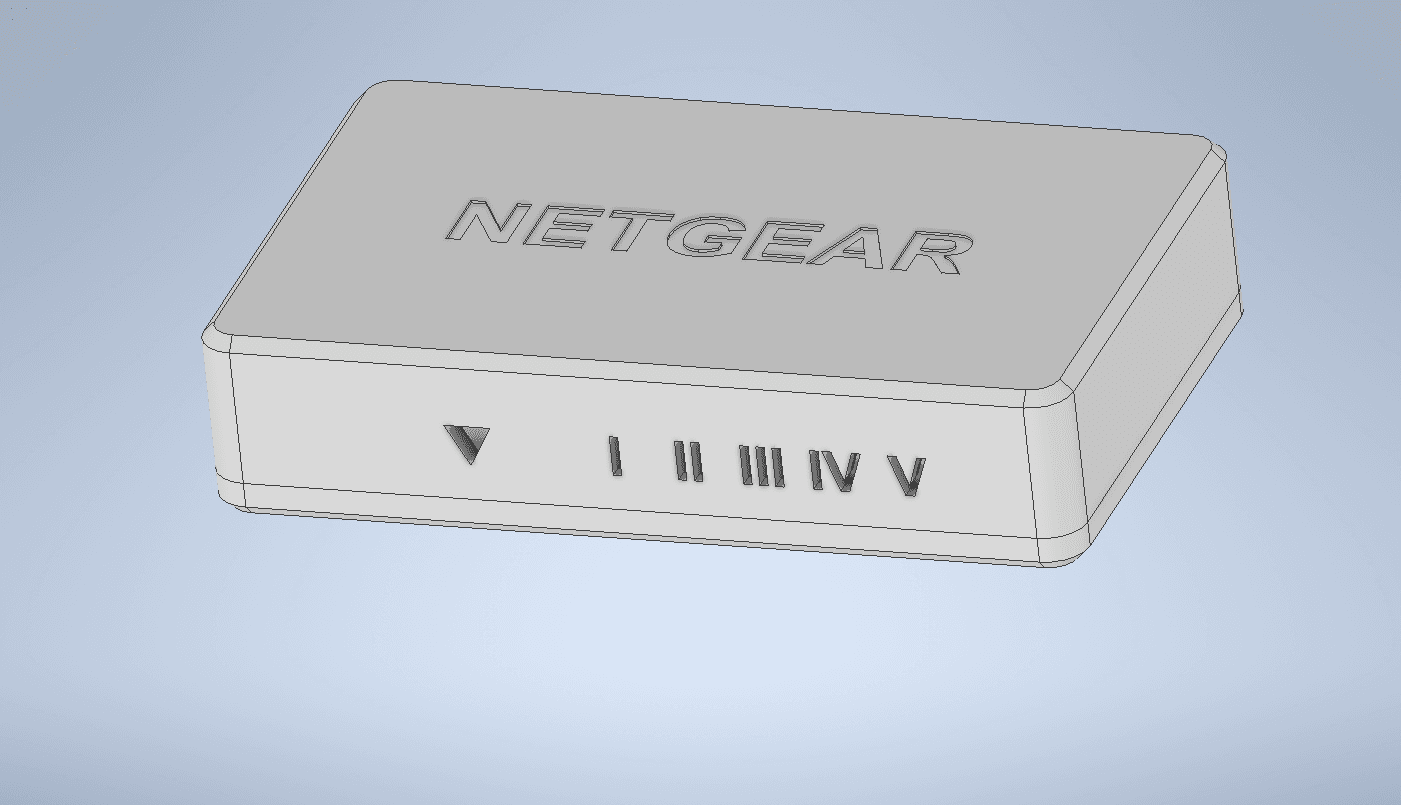 Netgear FS605 Switch Case 3d model