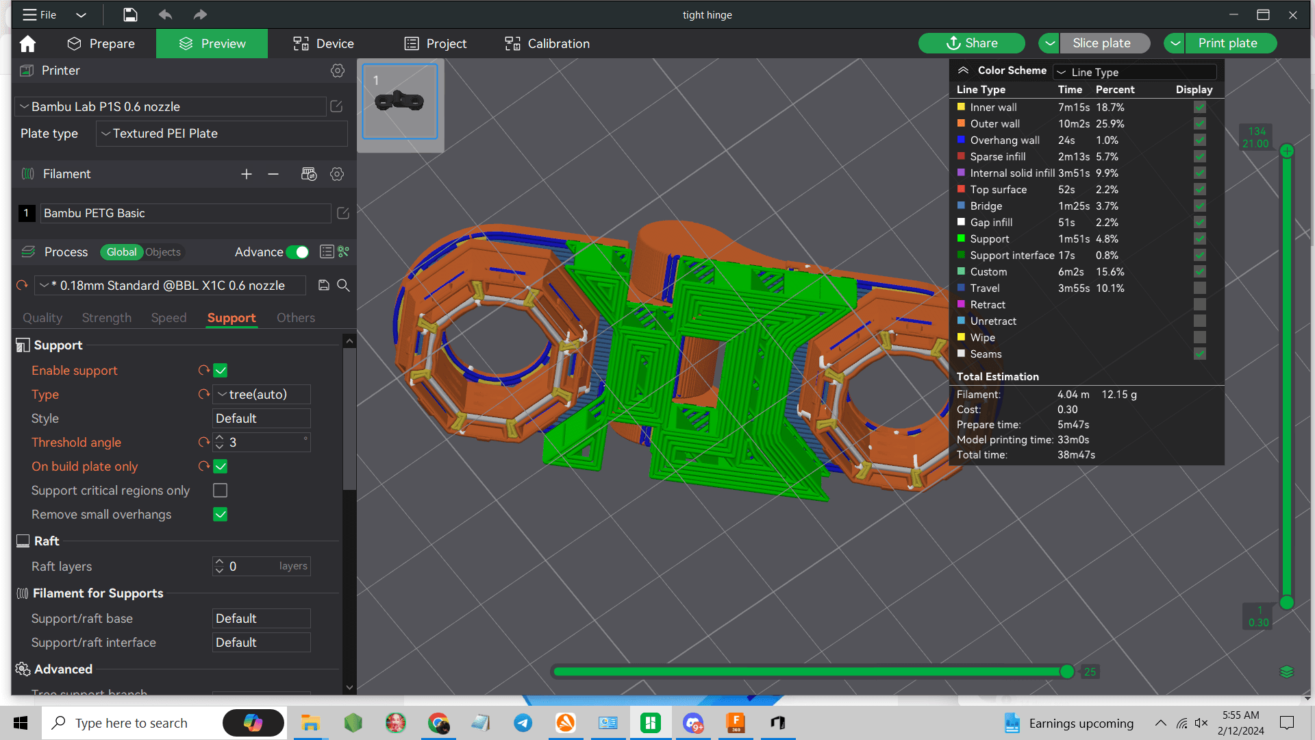 Multiboard_Hinge (Tight Snaps) 3d model