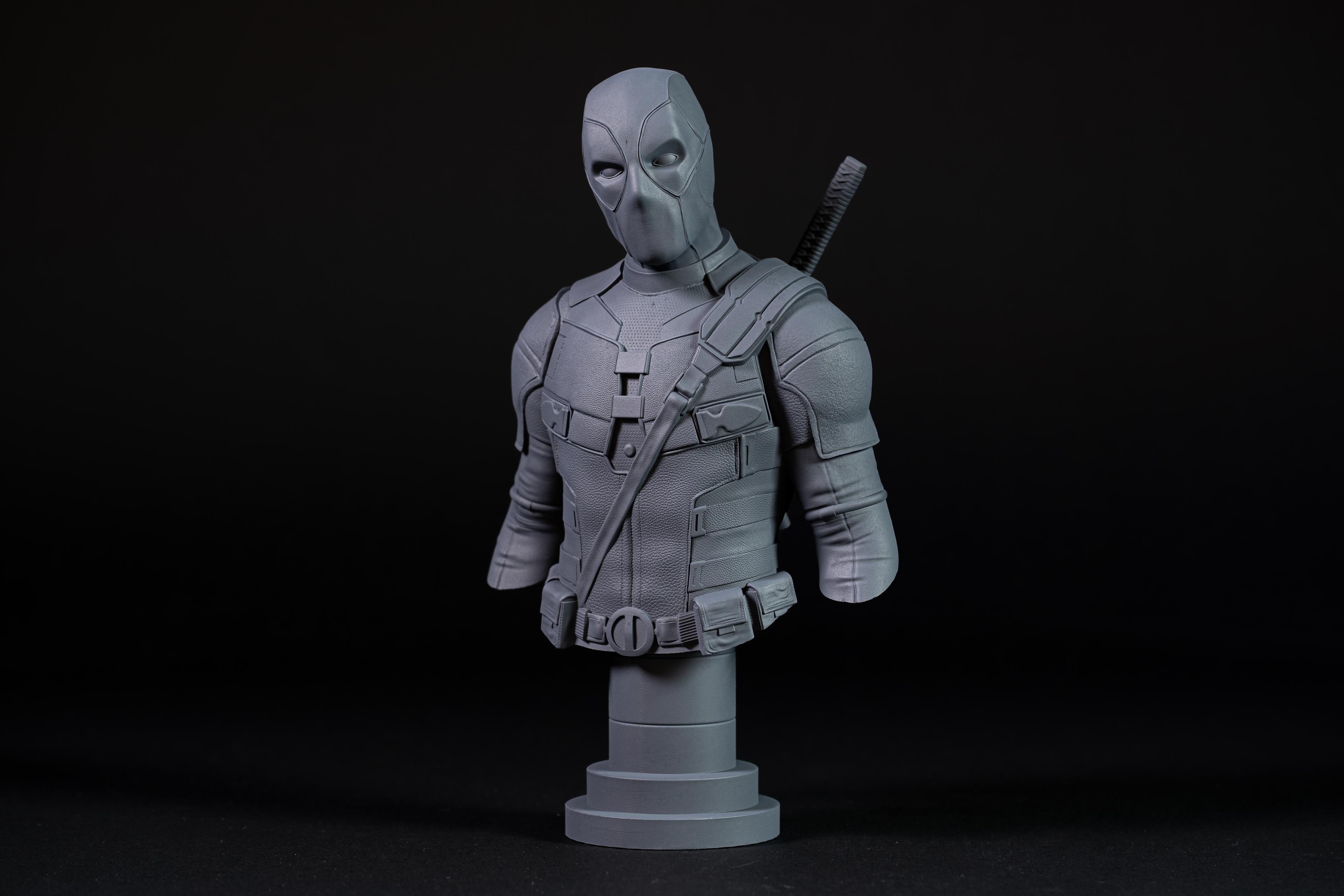 Deadpool bust (Pre-Supported) 3d model