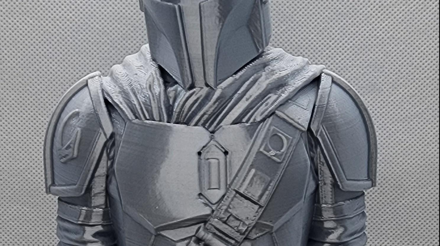 Mandalorian Bust- (Pre-Supported) 3d model