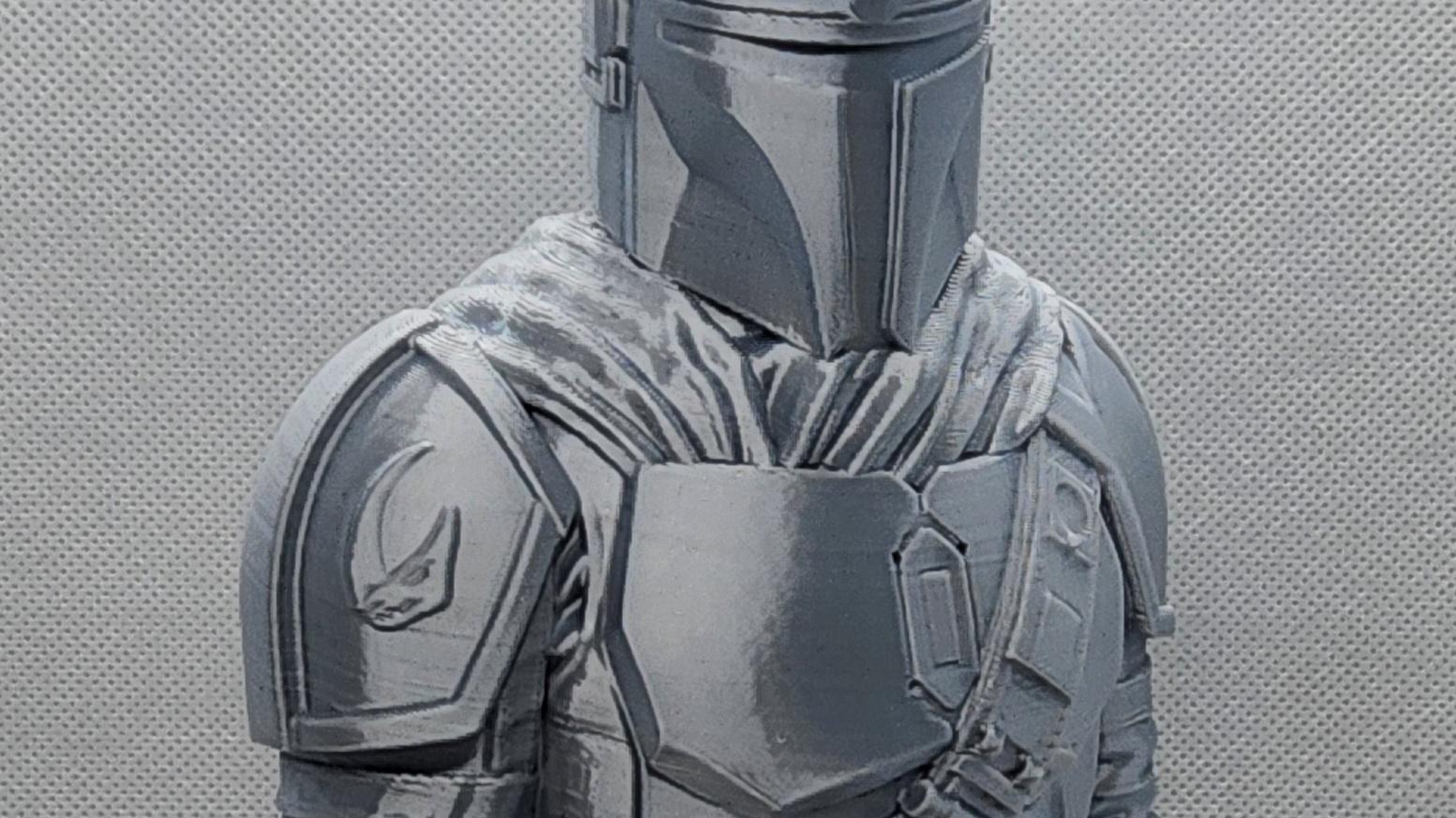 Mandalorian Bust- (Pre-Supported) 3d model