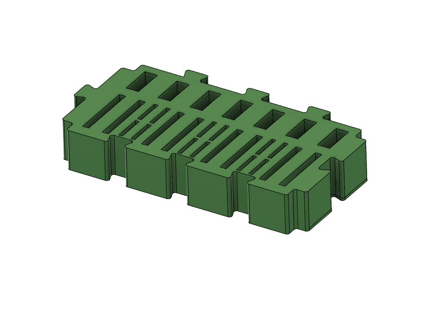 Customizable modular desk organizer 3d model