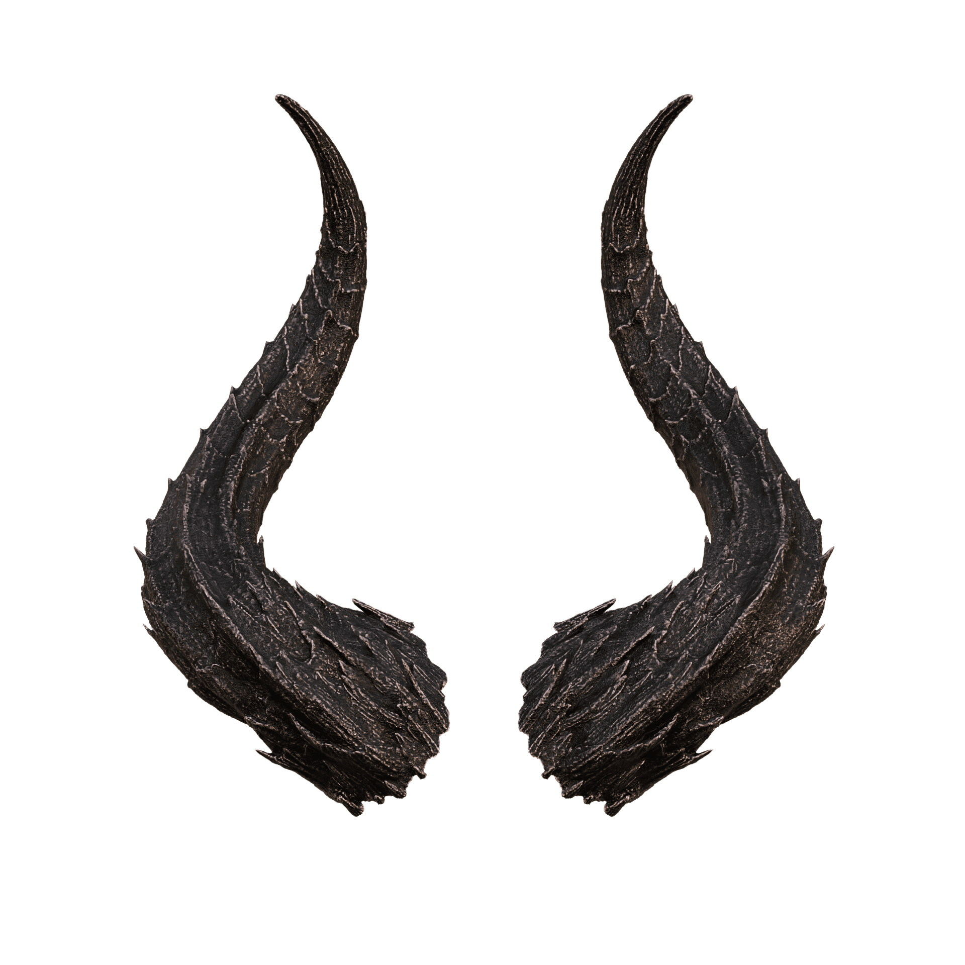 FANTASY CAMBION HORNS SET BALDURS GATE 3 3d model