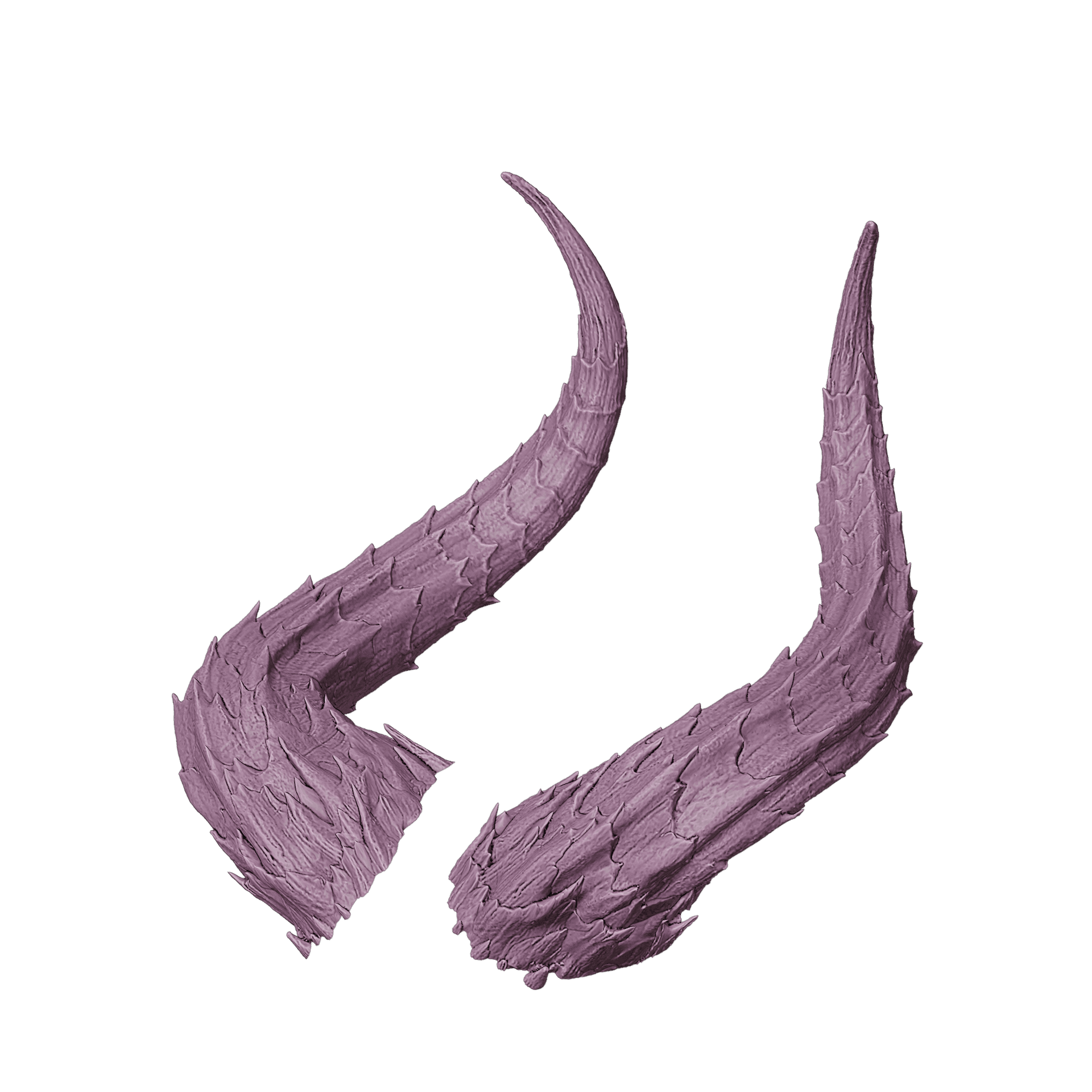 FANTASY CAMBION HORNS SET BALDURS GATE 3 3d model