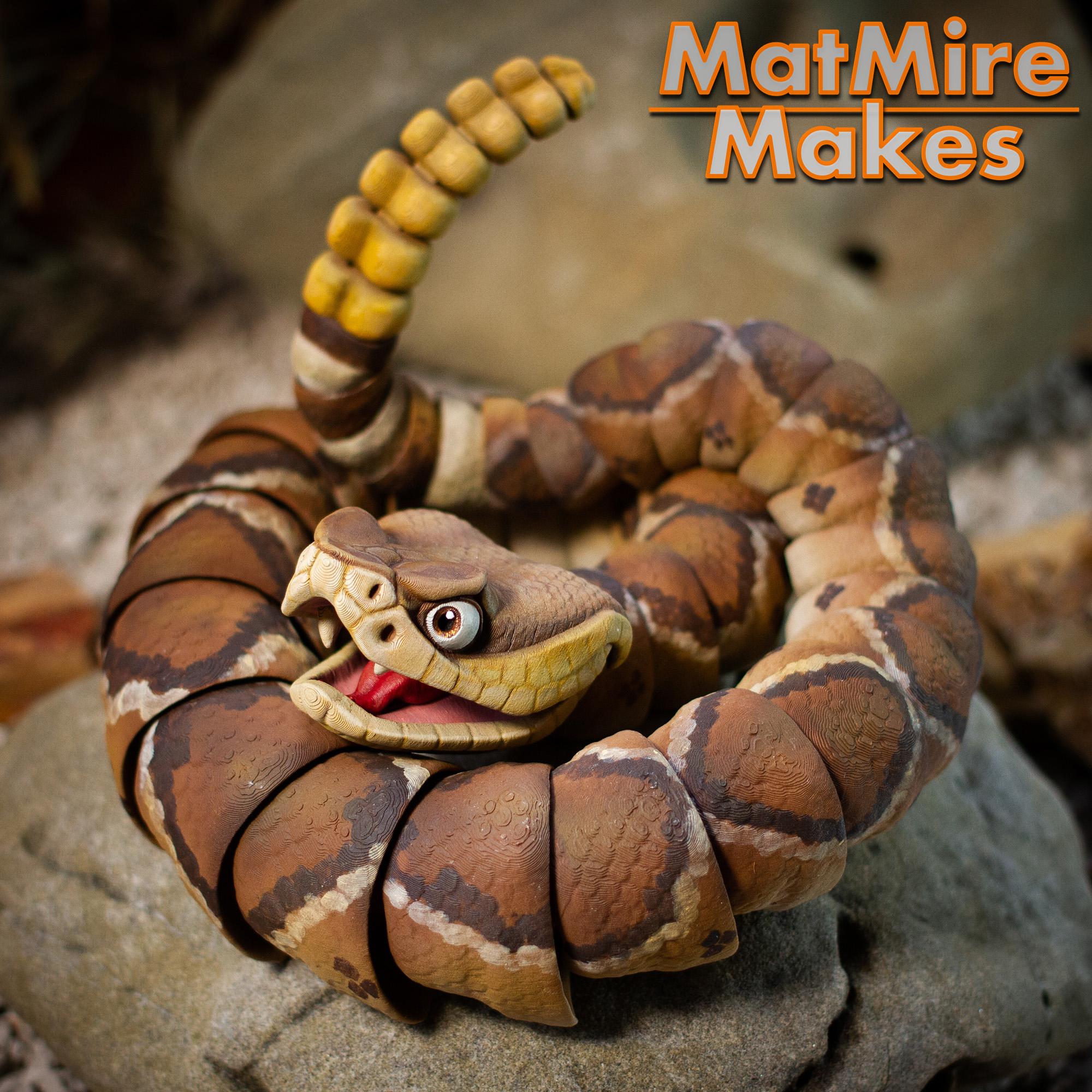 Rattlesnake - Articulated Figure 3d model