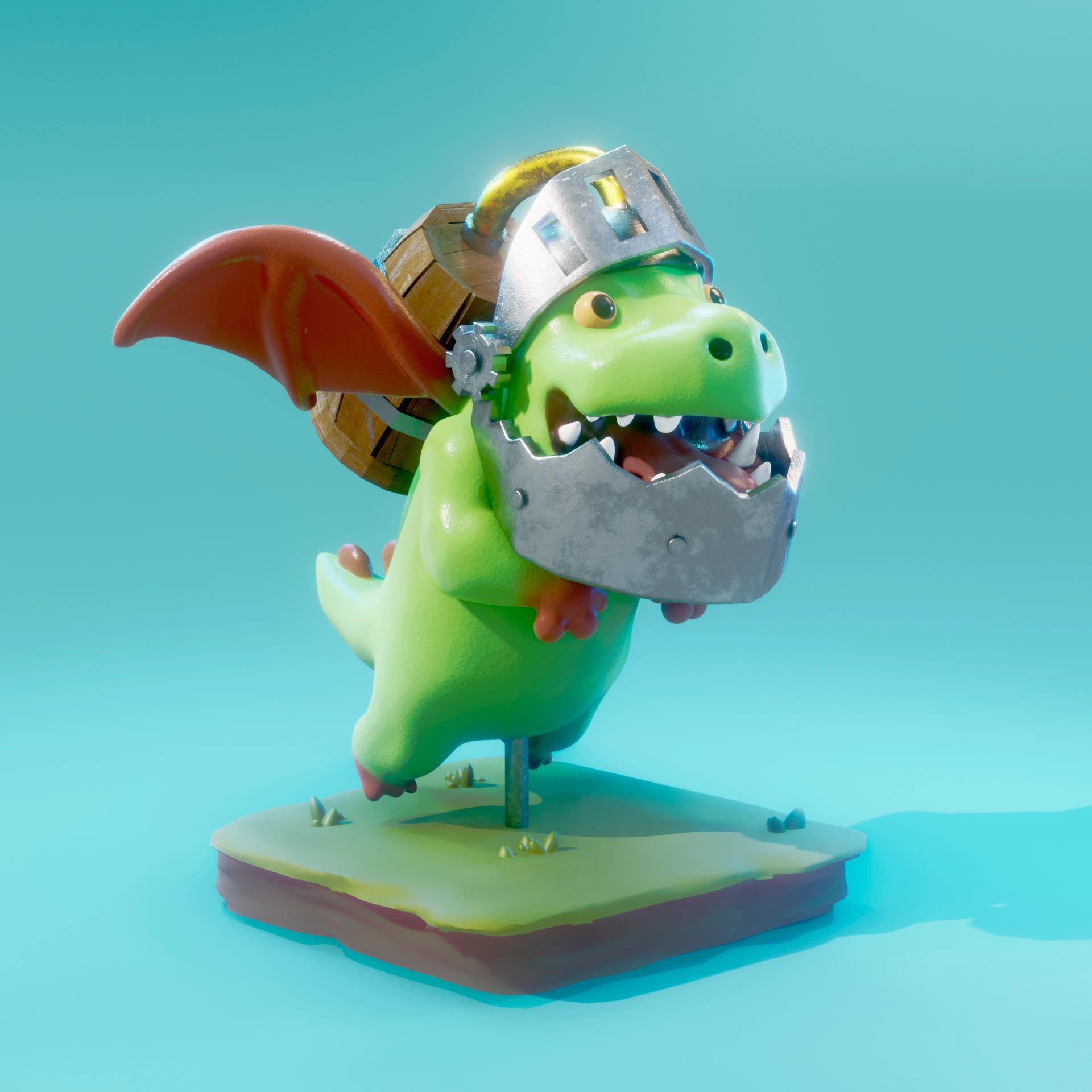 Inferno Dragon 3d model