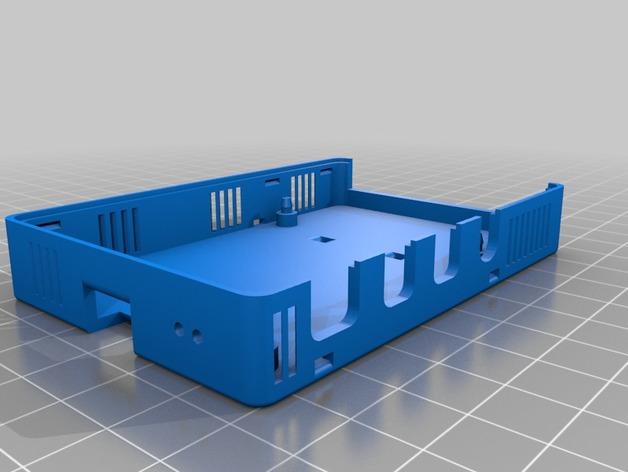 Raspberry Pi 4 B Low Profile 40mm FAN Case (Zip Tie Mountable) 3d model