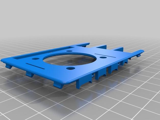 Raspberry Pi 4 B Low Profile 40mm FAN Case (Zip Tie Mountable) 3d model