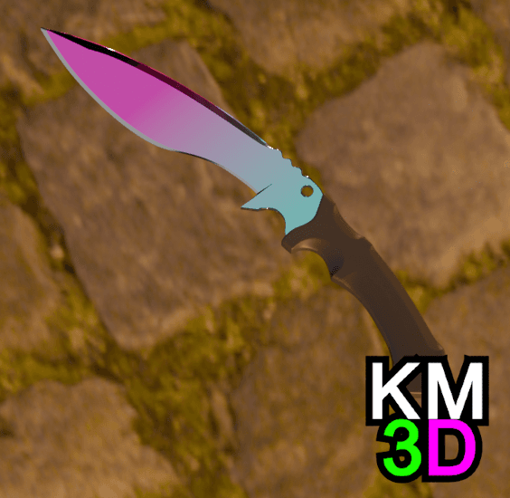 Kukri knife CSGO 3d model