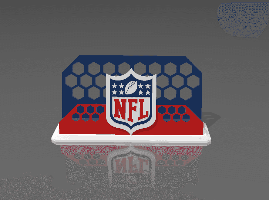 NFL graded card holder 3d model