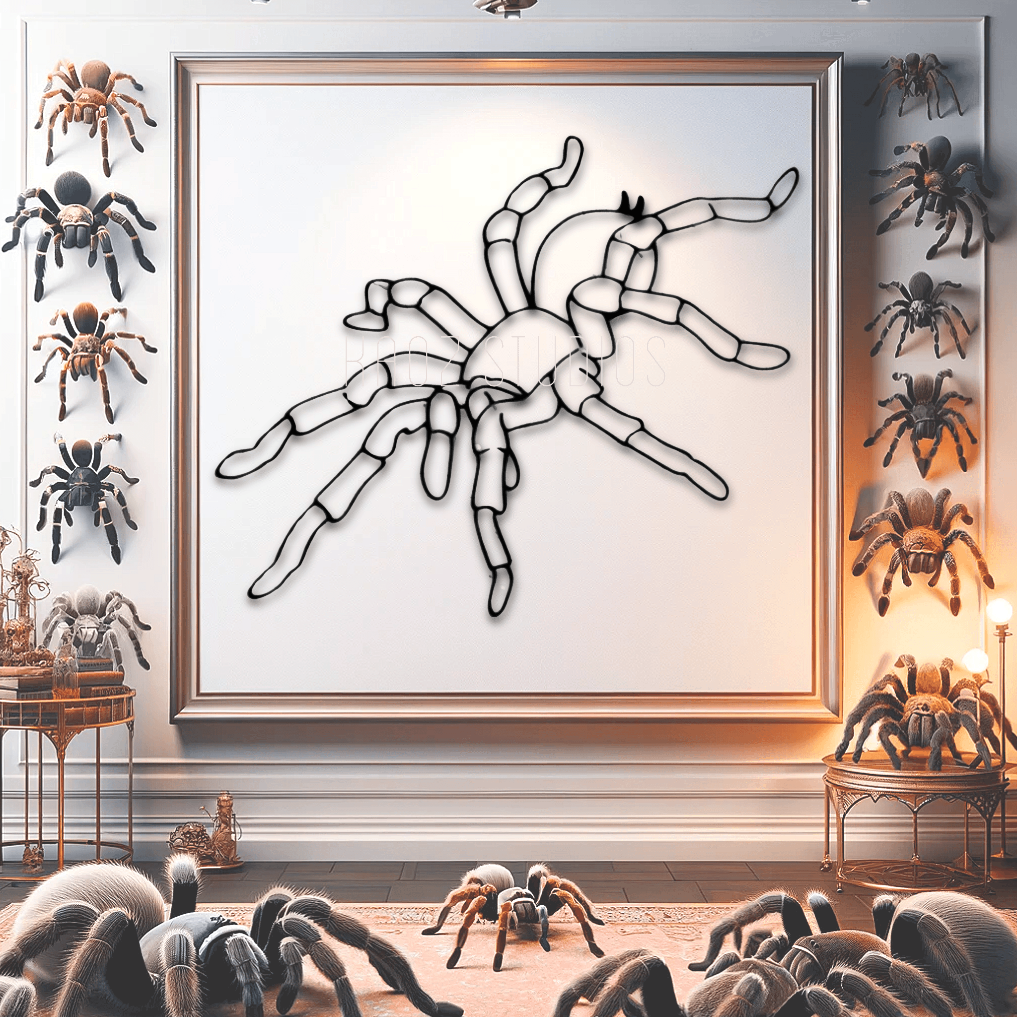 TARANTULA WALL ART SPIDER WALL DECOR 3d model