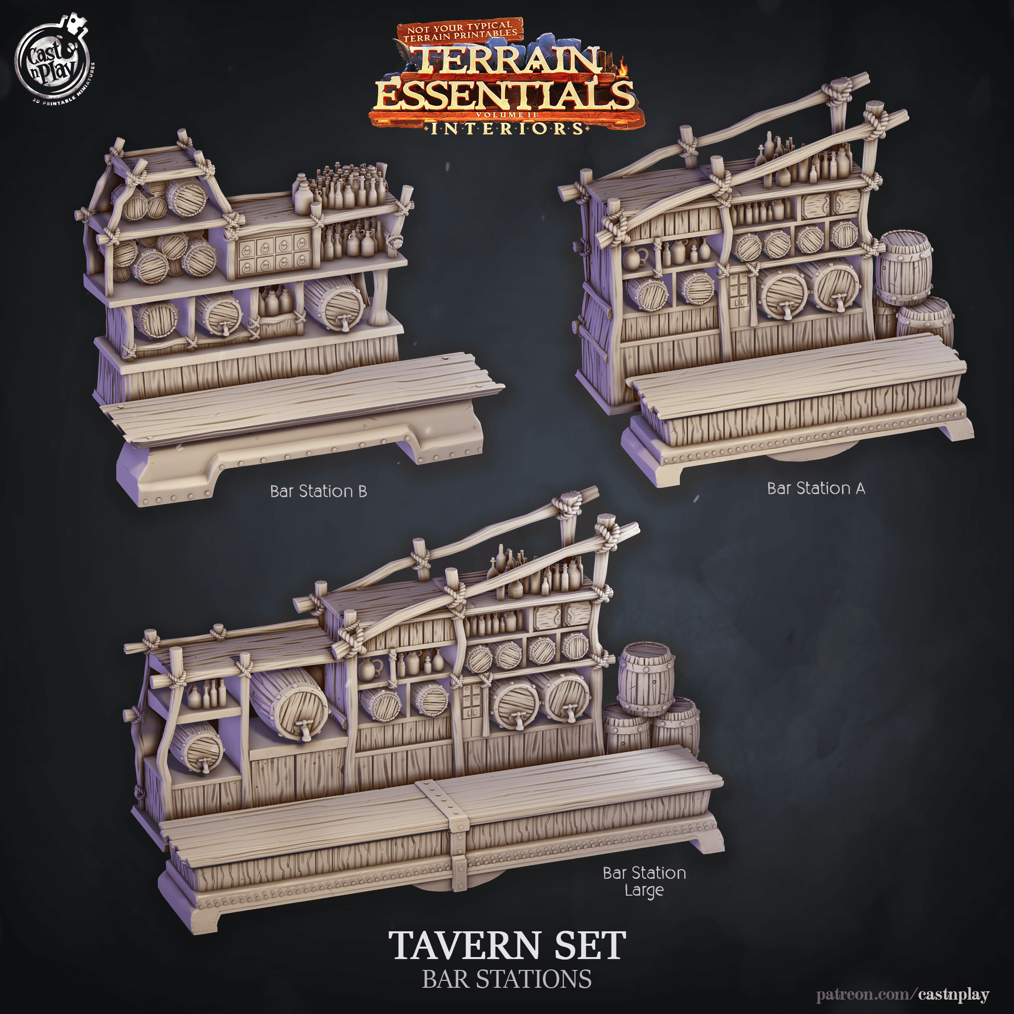 Tavern Set (Pre-Supported) 3d model