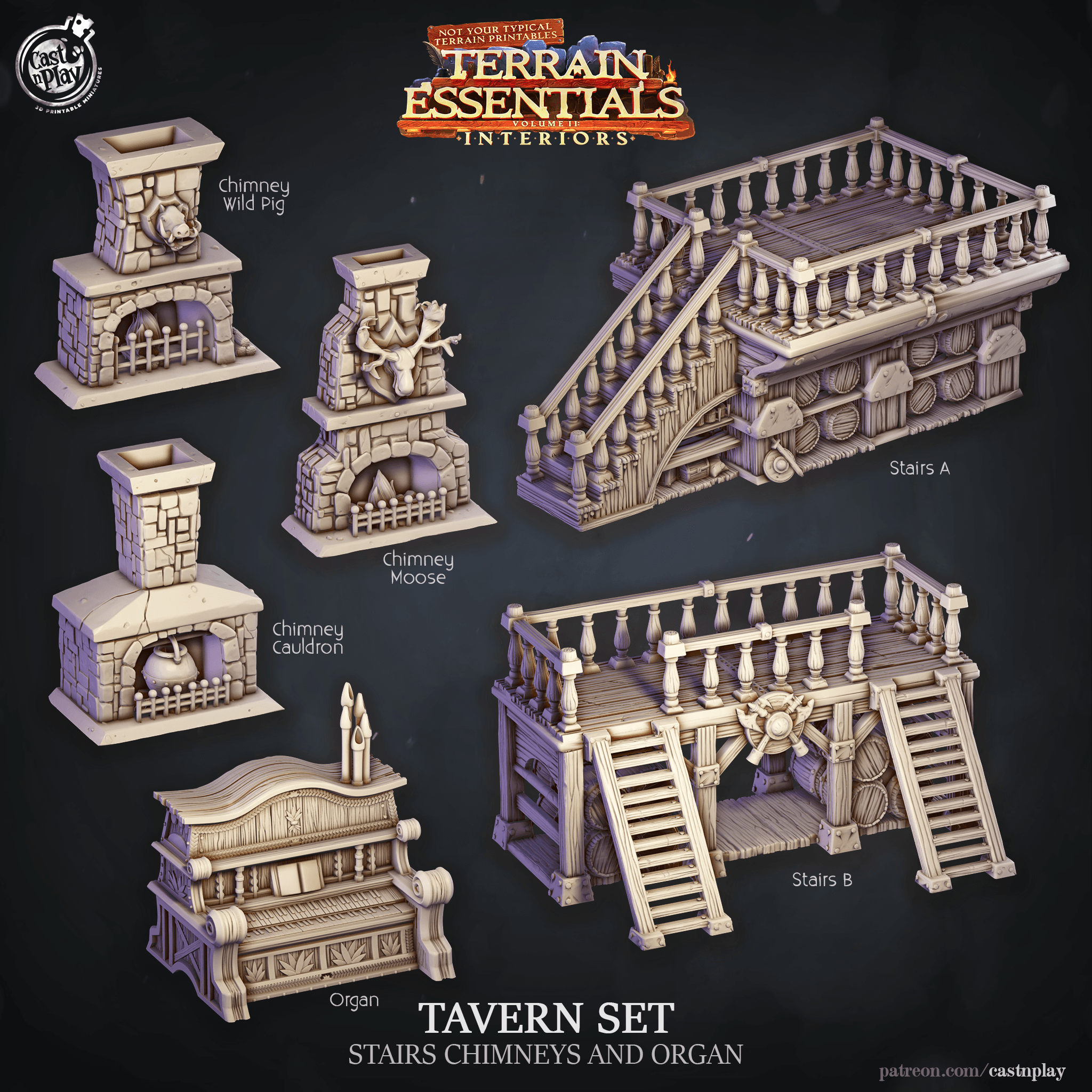 Tavern Set (Pre-Supported) 3d model