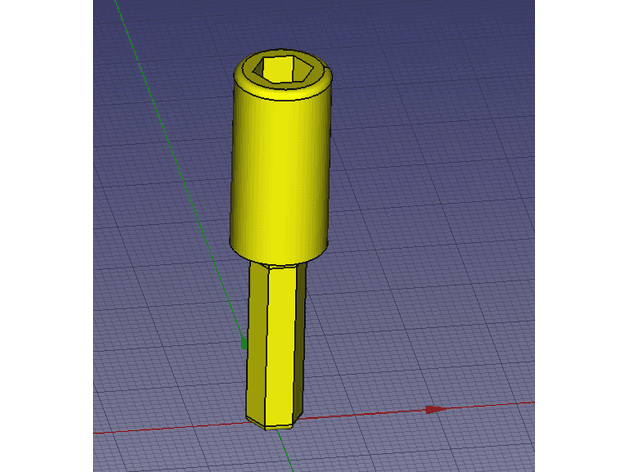 Magnetic Drill bit extension 3d model