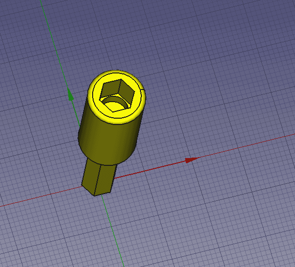 Magnetic Drill bit extension 3d model